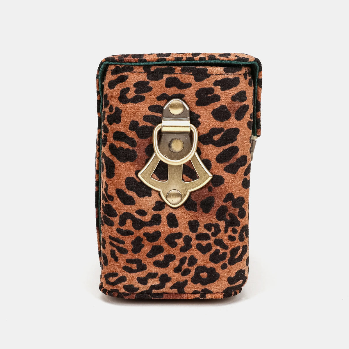 Leopard Classic Emma Small Train Case Crossbody of America side