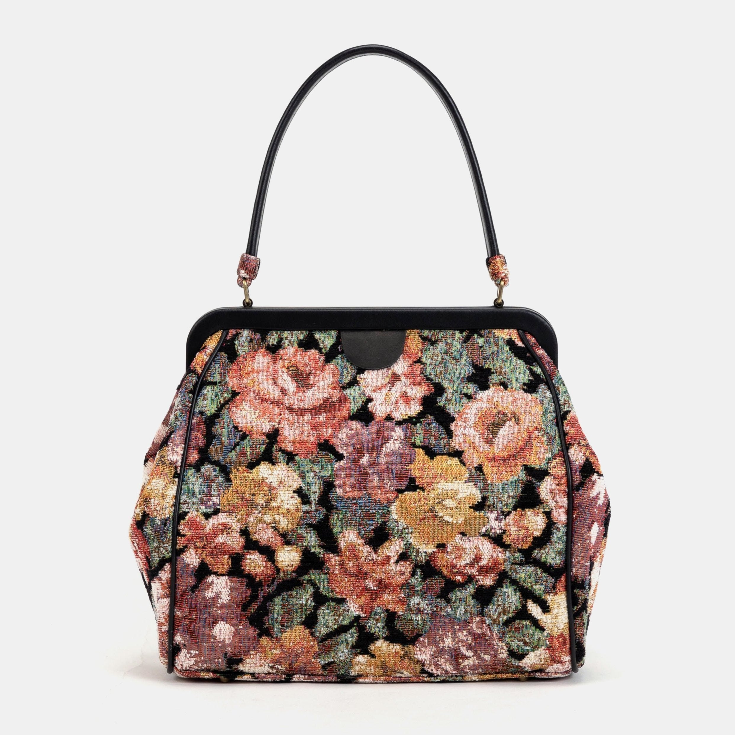 Floral Rose Alma Shoulder Bag Carpet Bag of America front