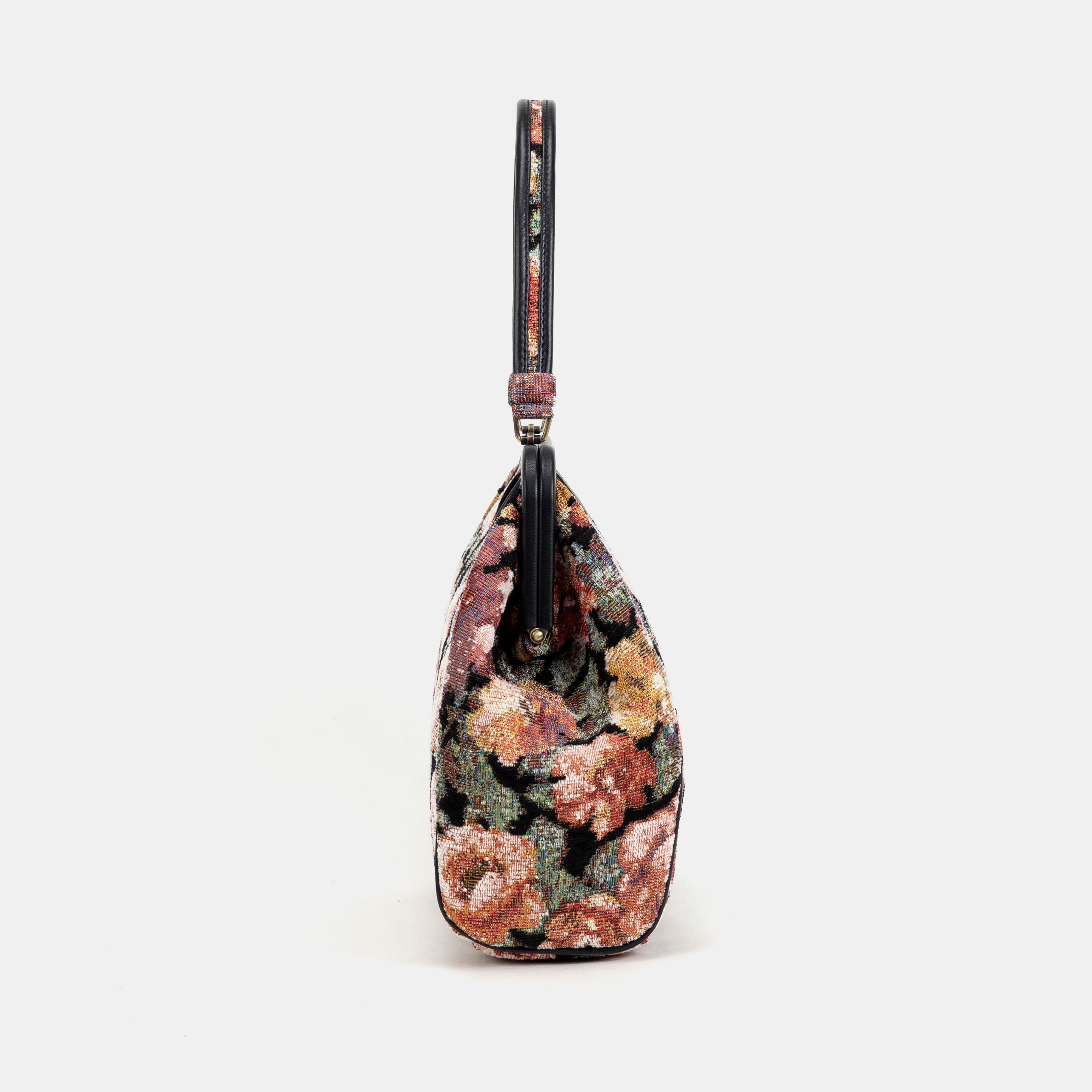 Floral Rose Alma Shoulder Bag Carpet Bag of America side