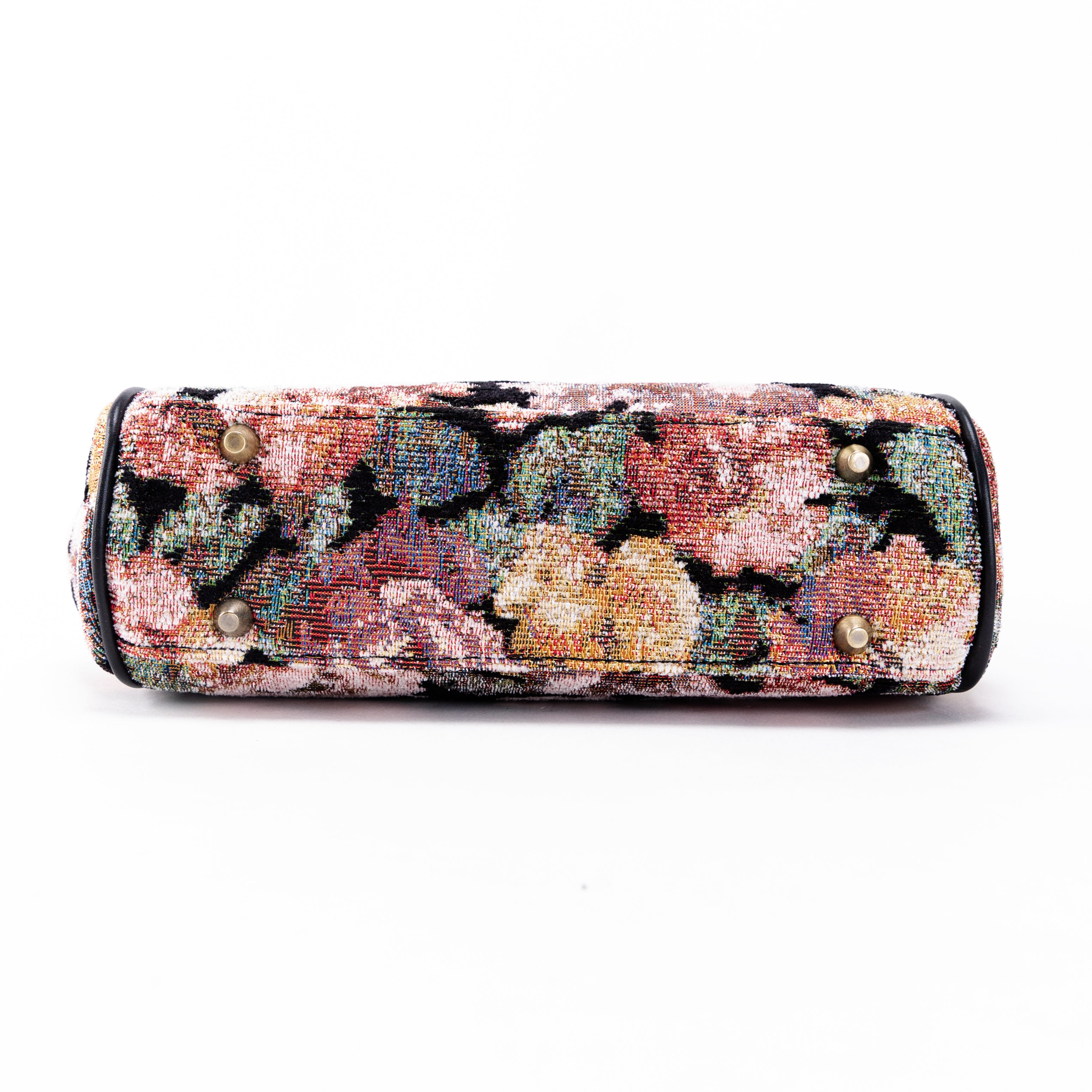 Floral Rose Alma Satchel Carpet Bag of America bottom