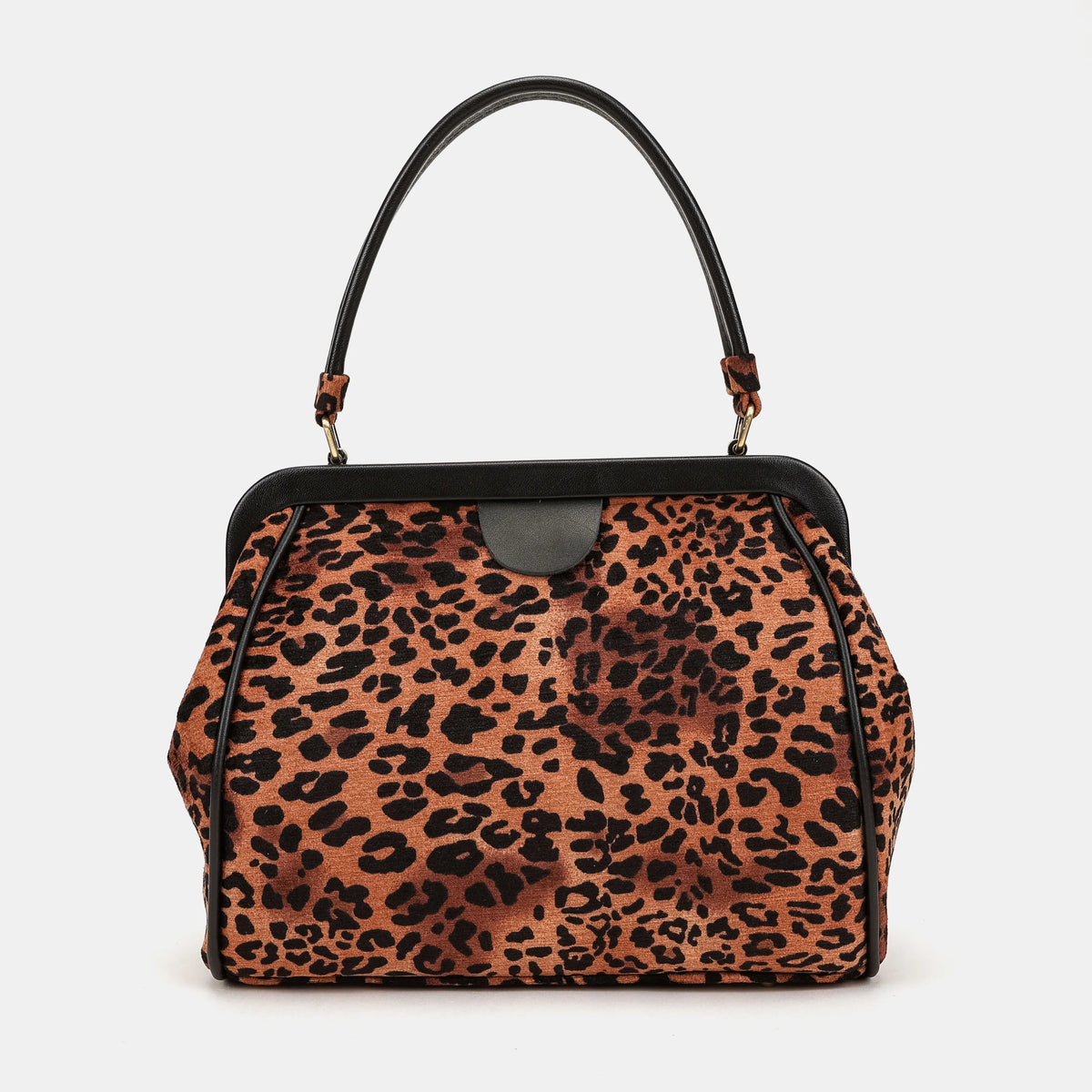 Leopard Classic Alma Satchel Carpetbag of America main