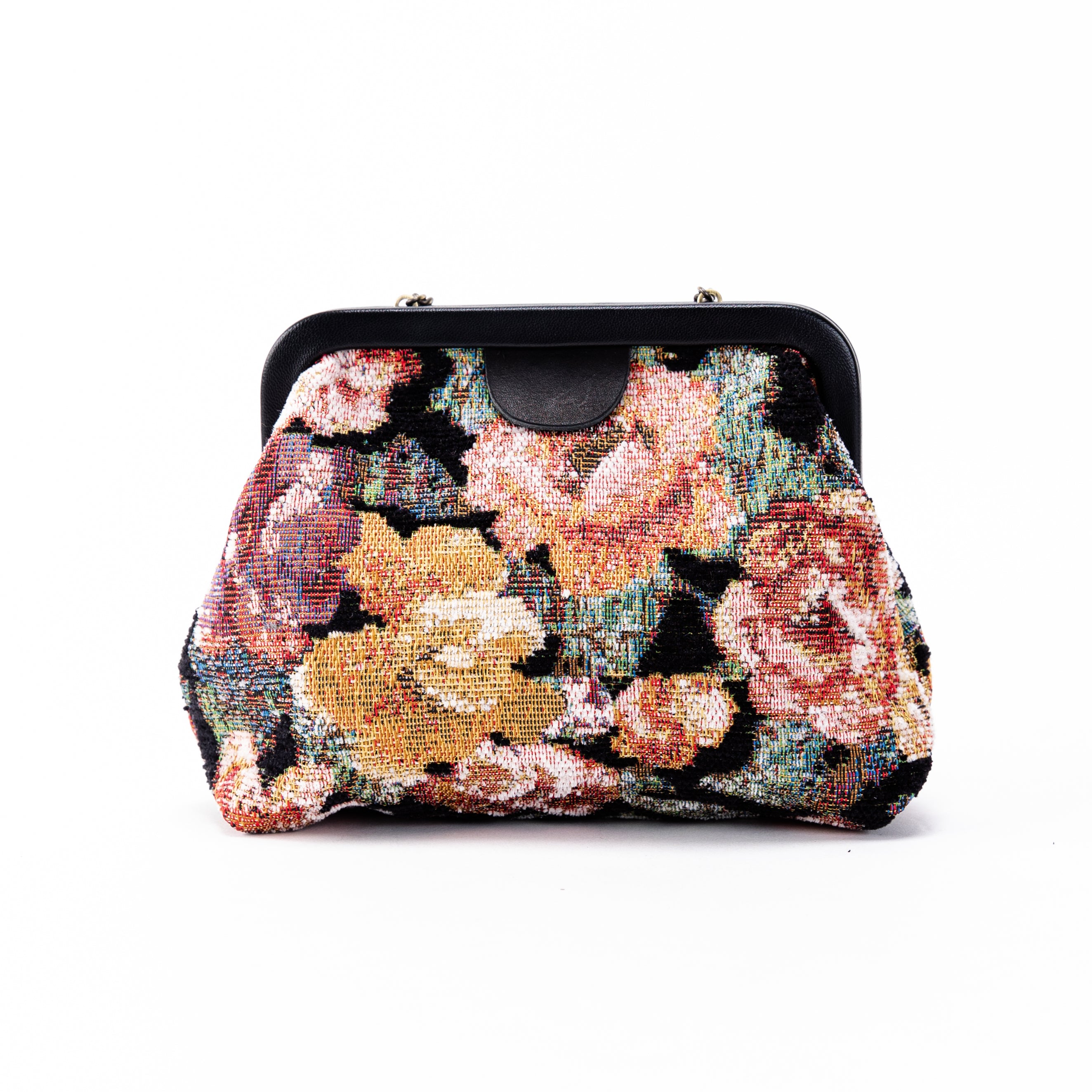 Floral Rose Alma Evening Clutch Carpet Bag of America back