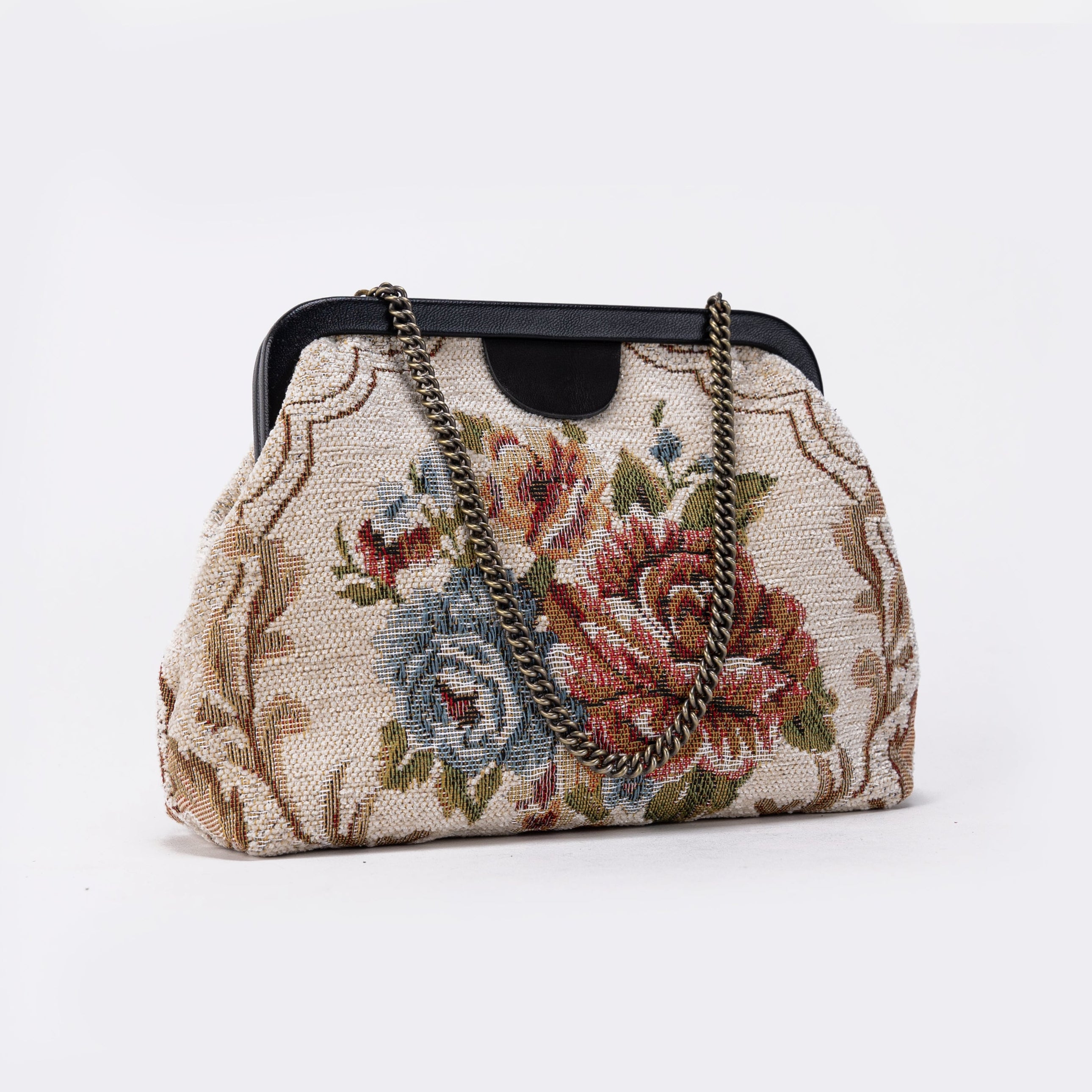 Floral Cream Alma  Carpet Bag of America main
