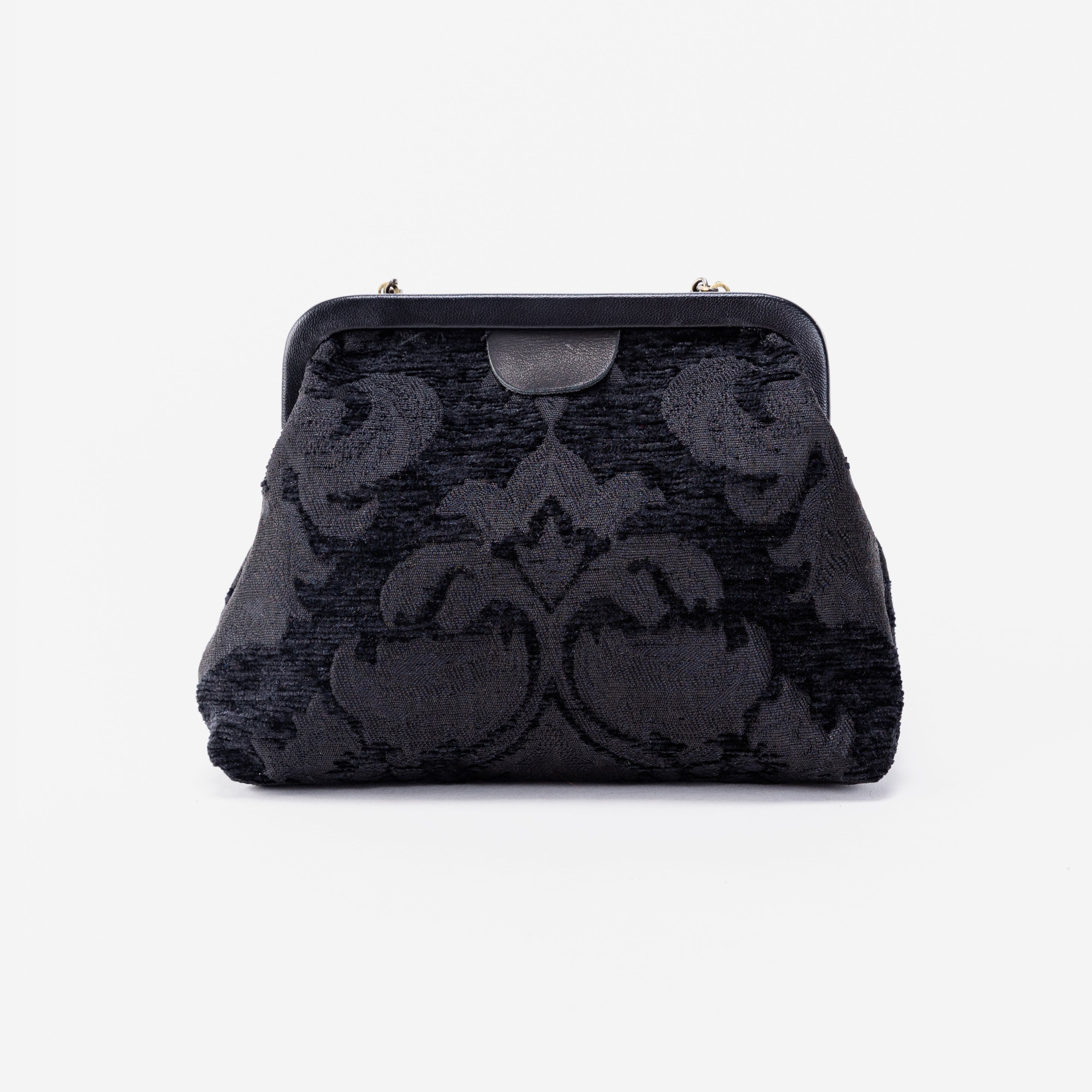Victorian Blossom Black Alma  Carpet Bag of America back