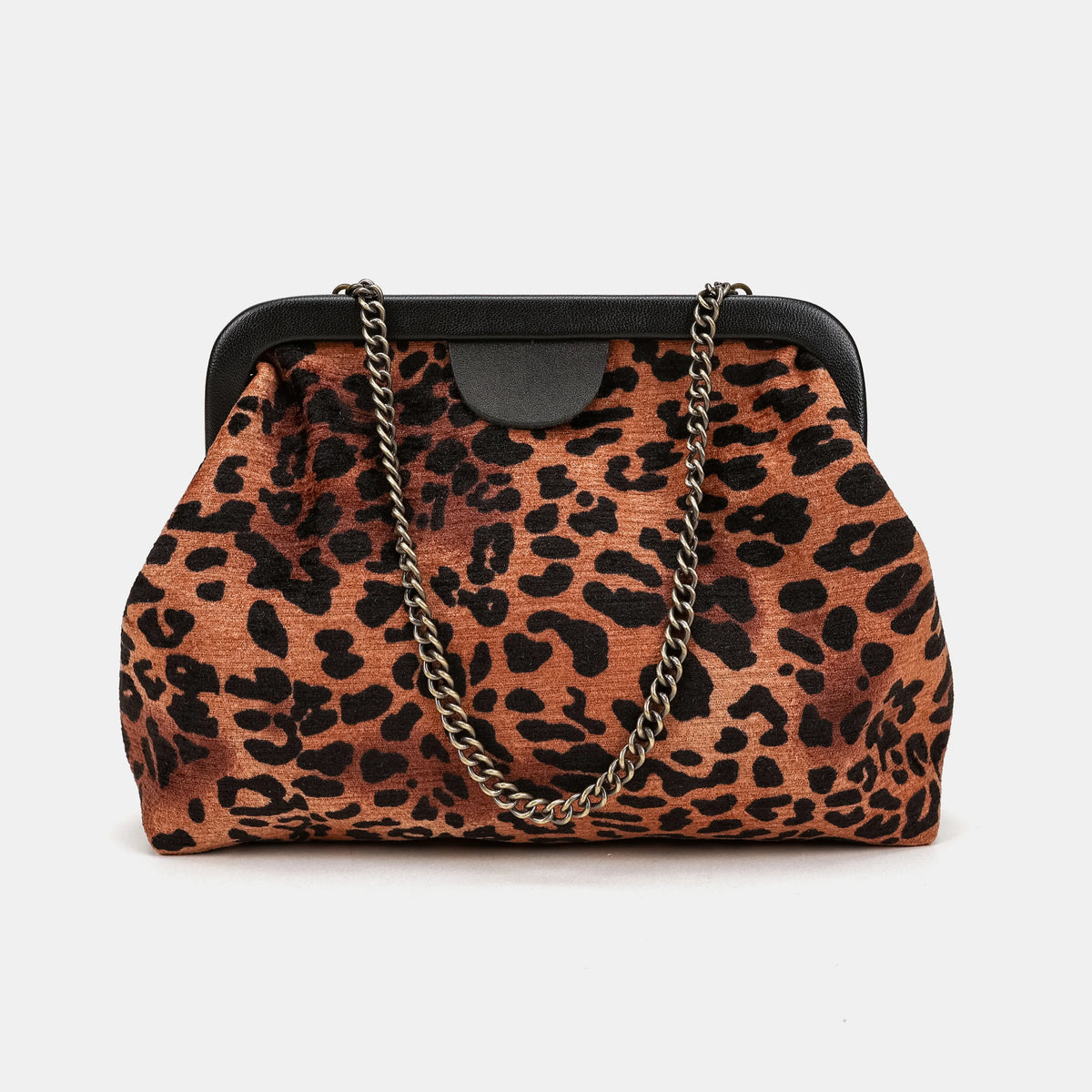 Leopard Classic Alma Clutch Carpetbag of America main