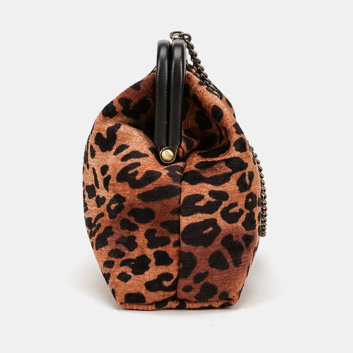 Leopard Classic Alma Clutch Carpetbag of America side