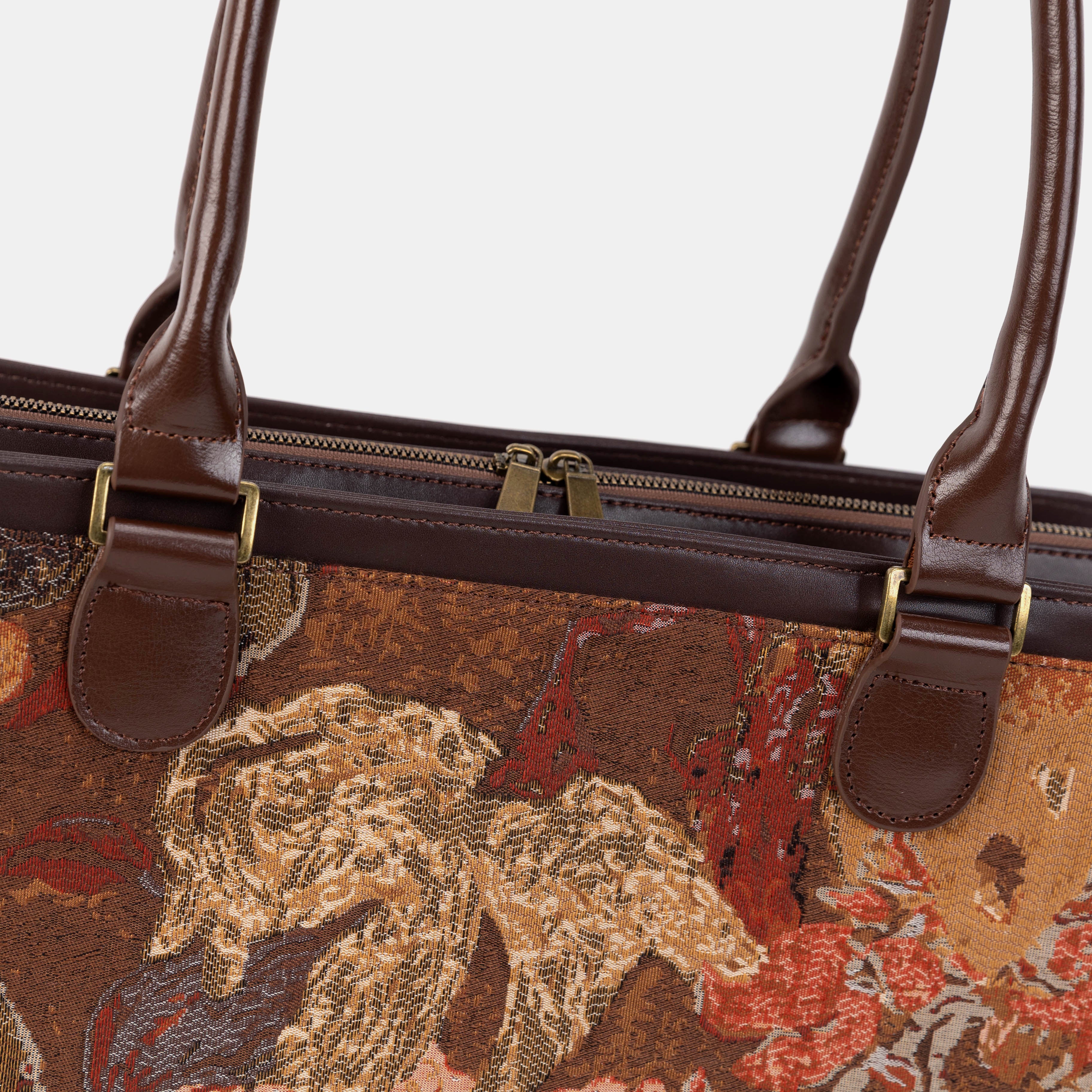 Abstract Brown Business Tote