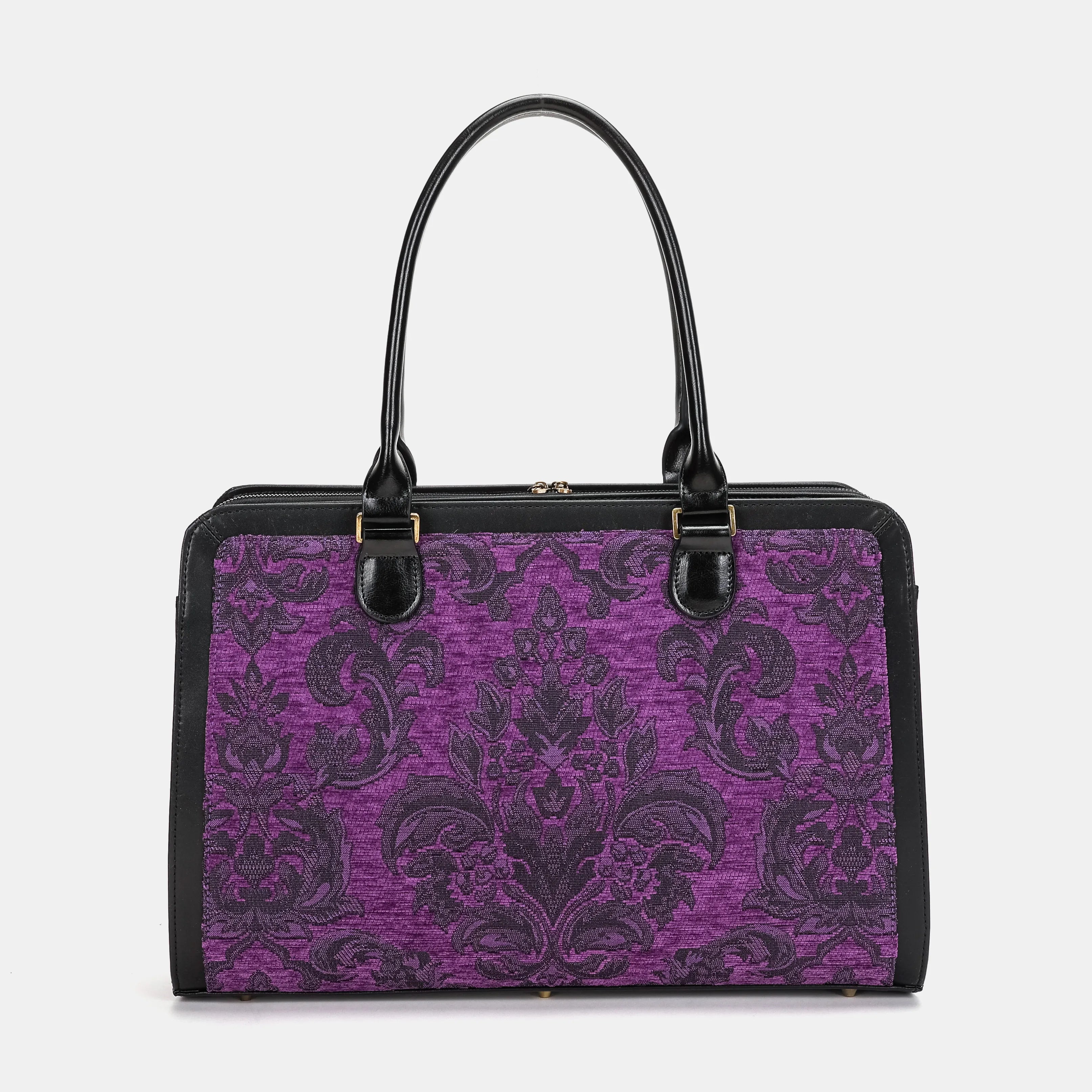 Victorian Blossom Purple Business Tote-main