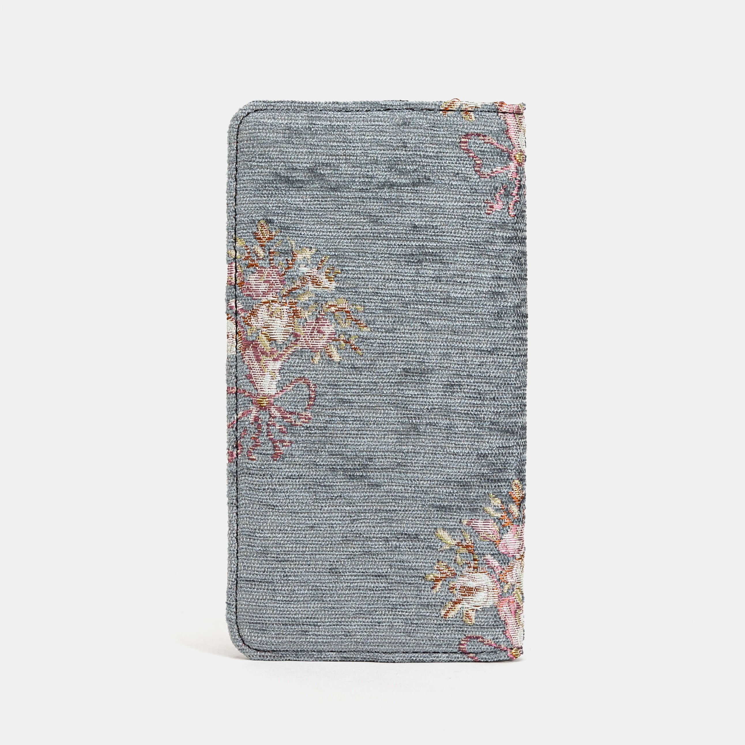 Bouquet Pattern Flap Checkbook Cover Carpetbag of America back 