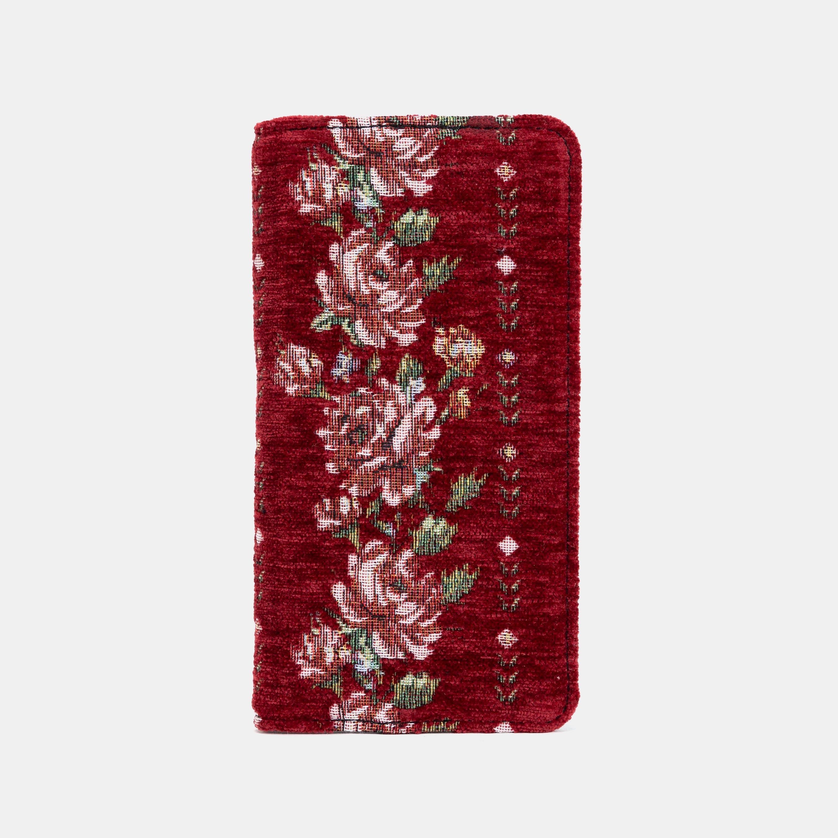 Rose Trail Red Checkbook Cover