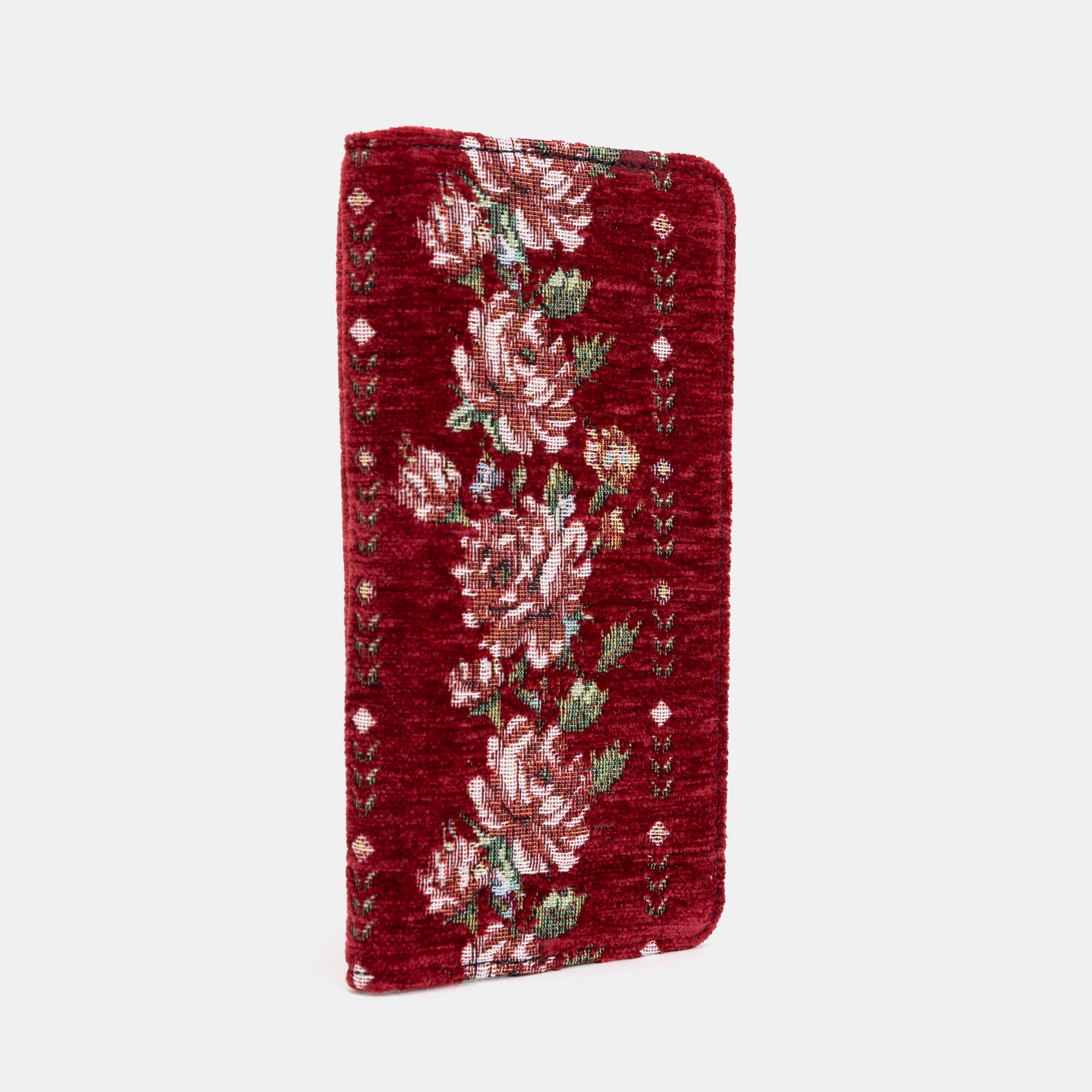 Rose Trail Red Checkbook Cover