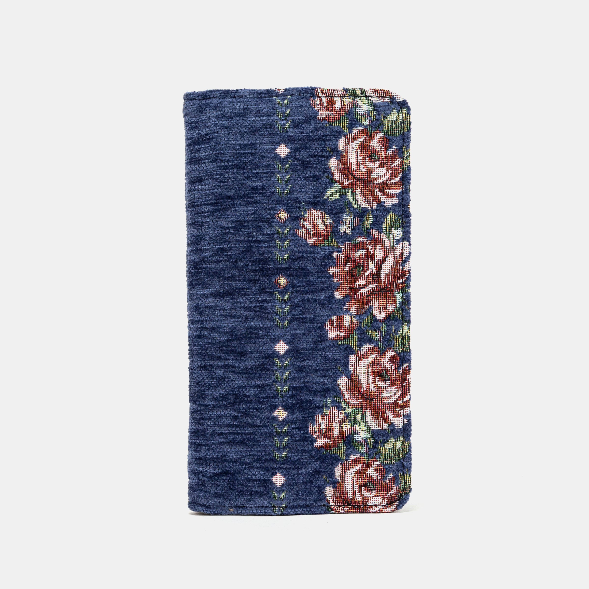 Rose Series Blue Checkbook Cover Carpetbag of America main