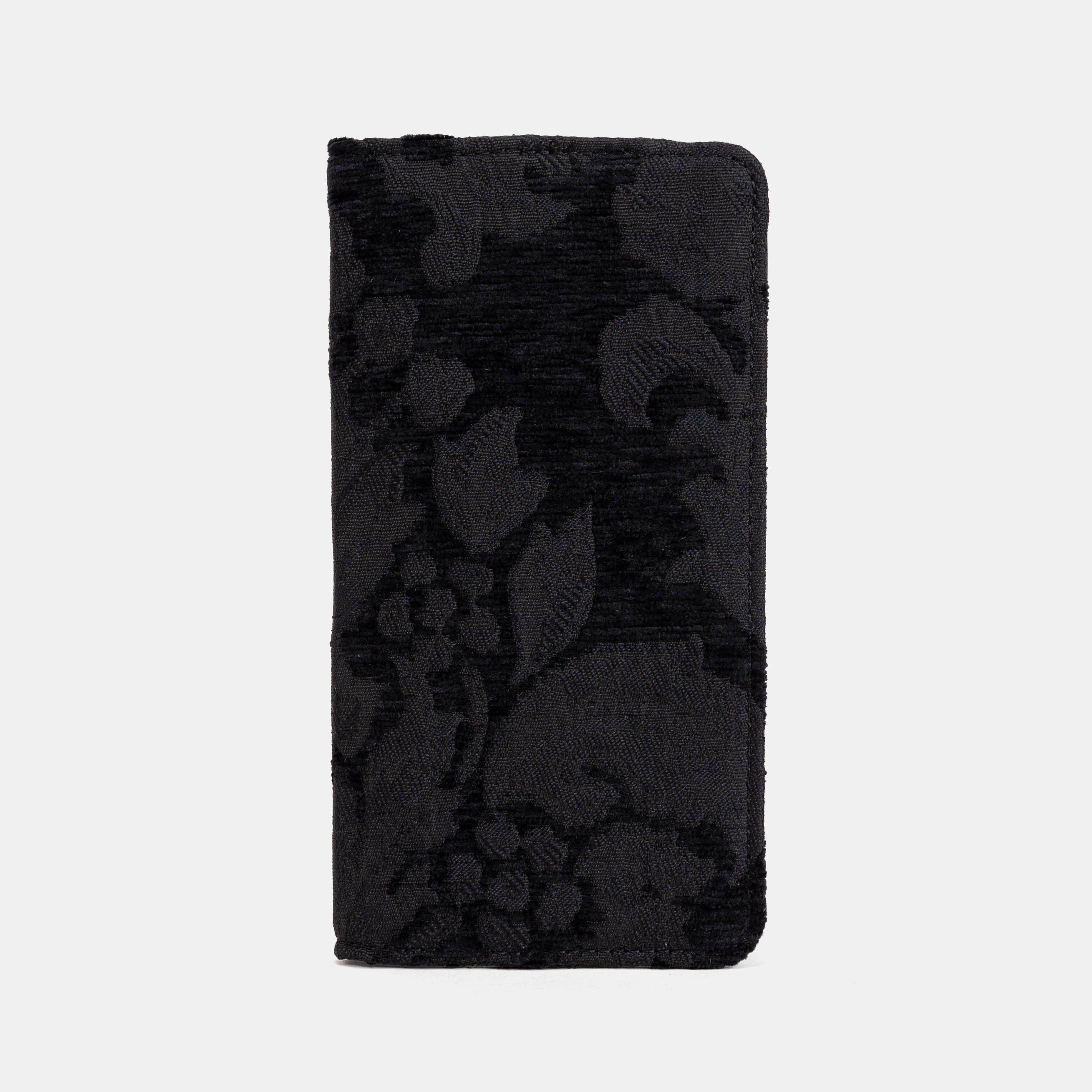 Victorian Blossom blk/blk Checkbook Cover