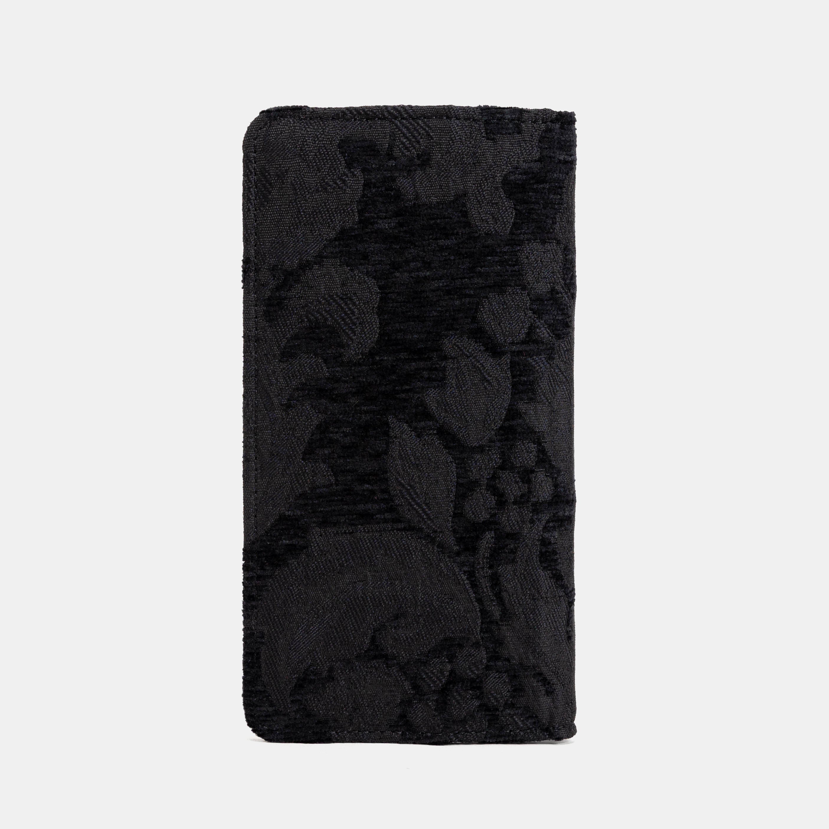 Victorian Blossom blk/blk Checkbook Cover