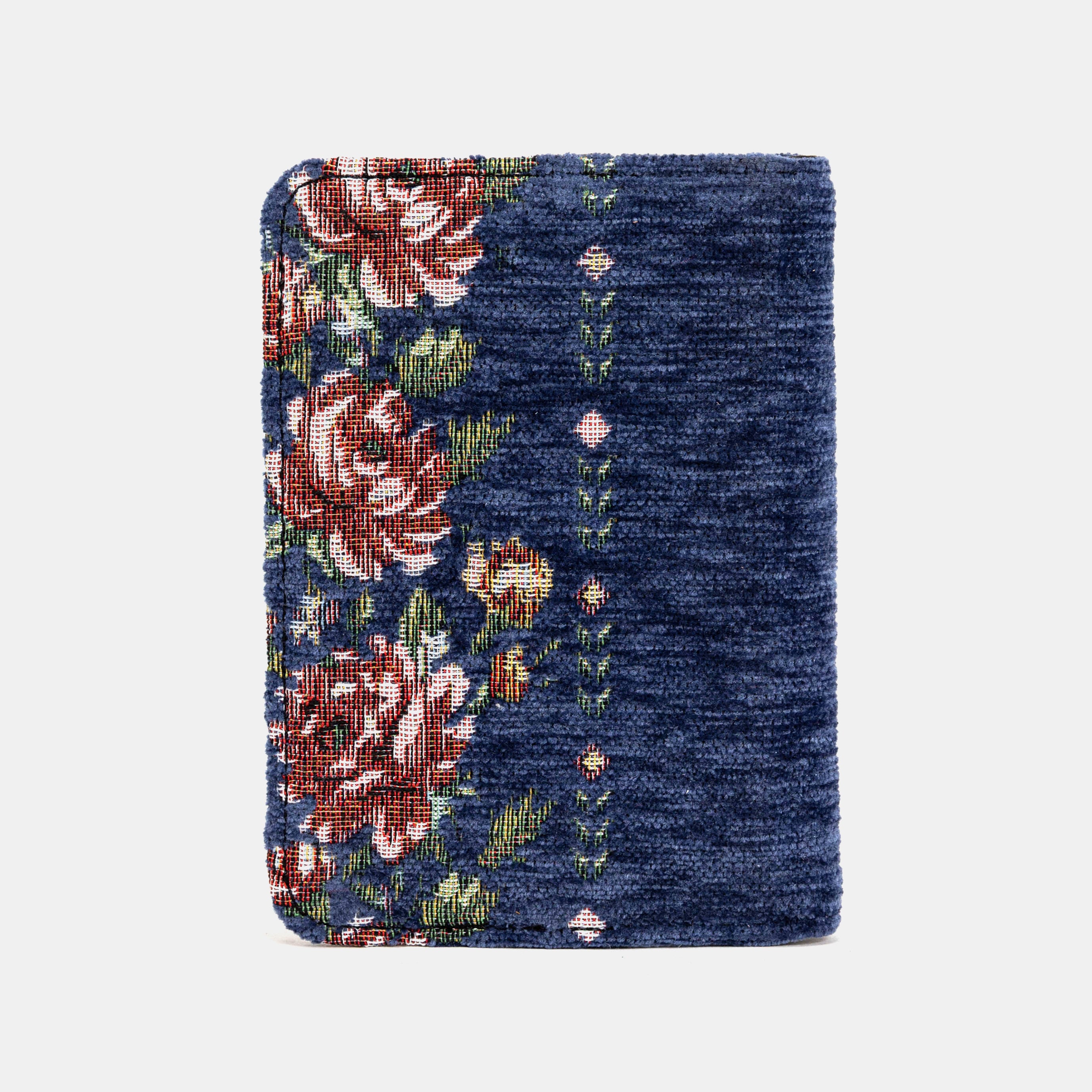 Rose Trail Blue Passport Cover Carpetbag of America back