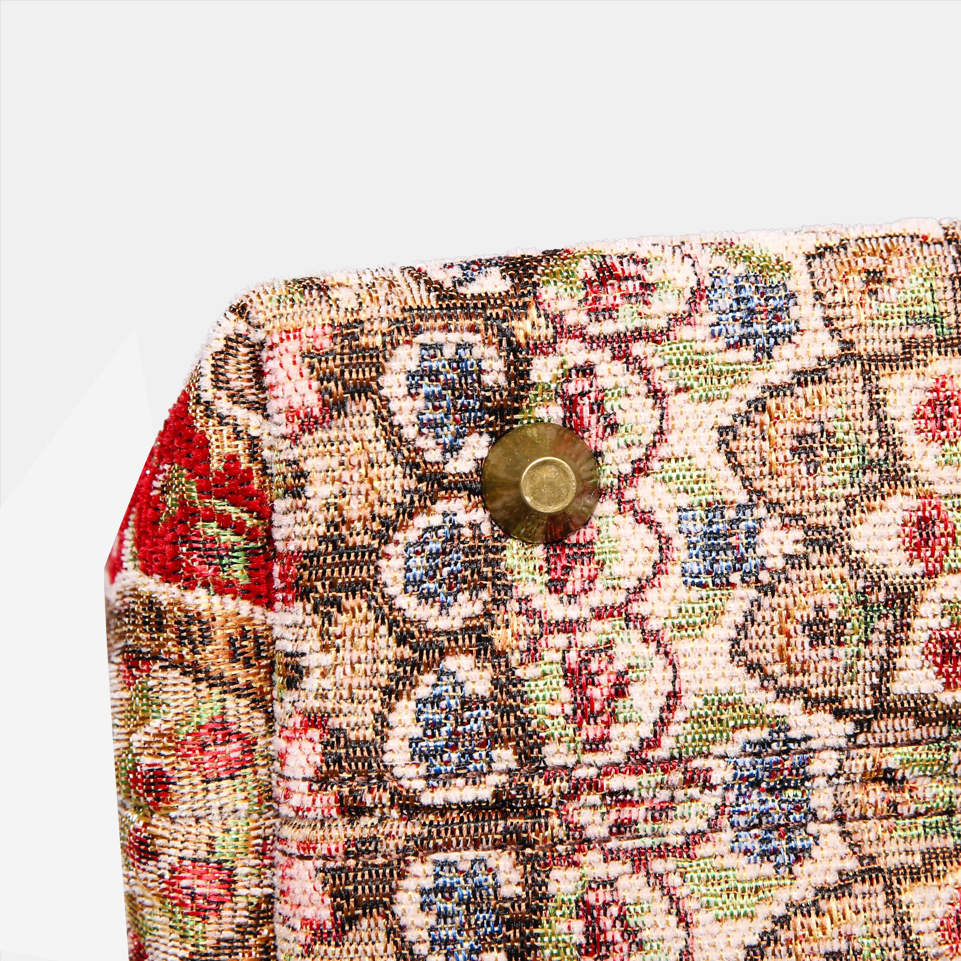 Oriental Wine Tuck Lock Carpet Satchel carpet bag MCW Handmade-3