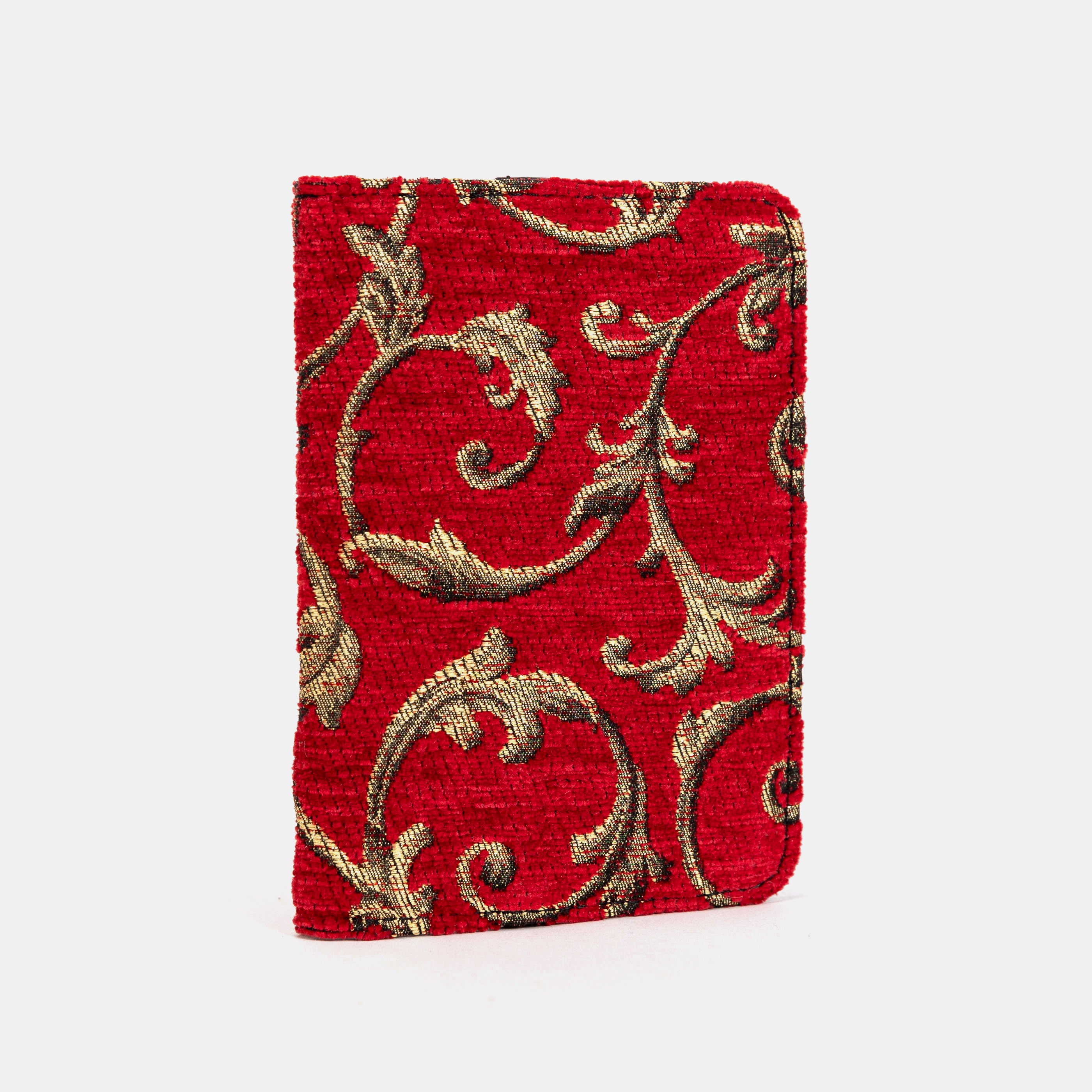 Vintage Ivy Red Passport Cover Carpetbag of America side