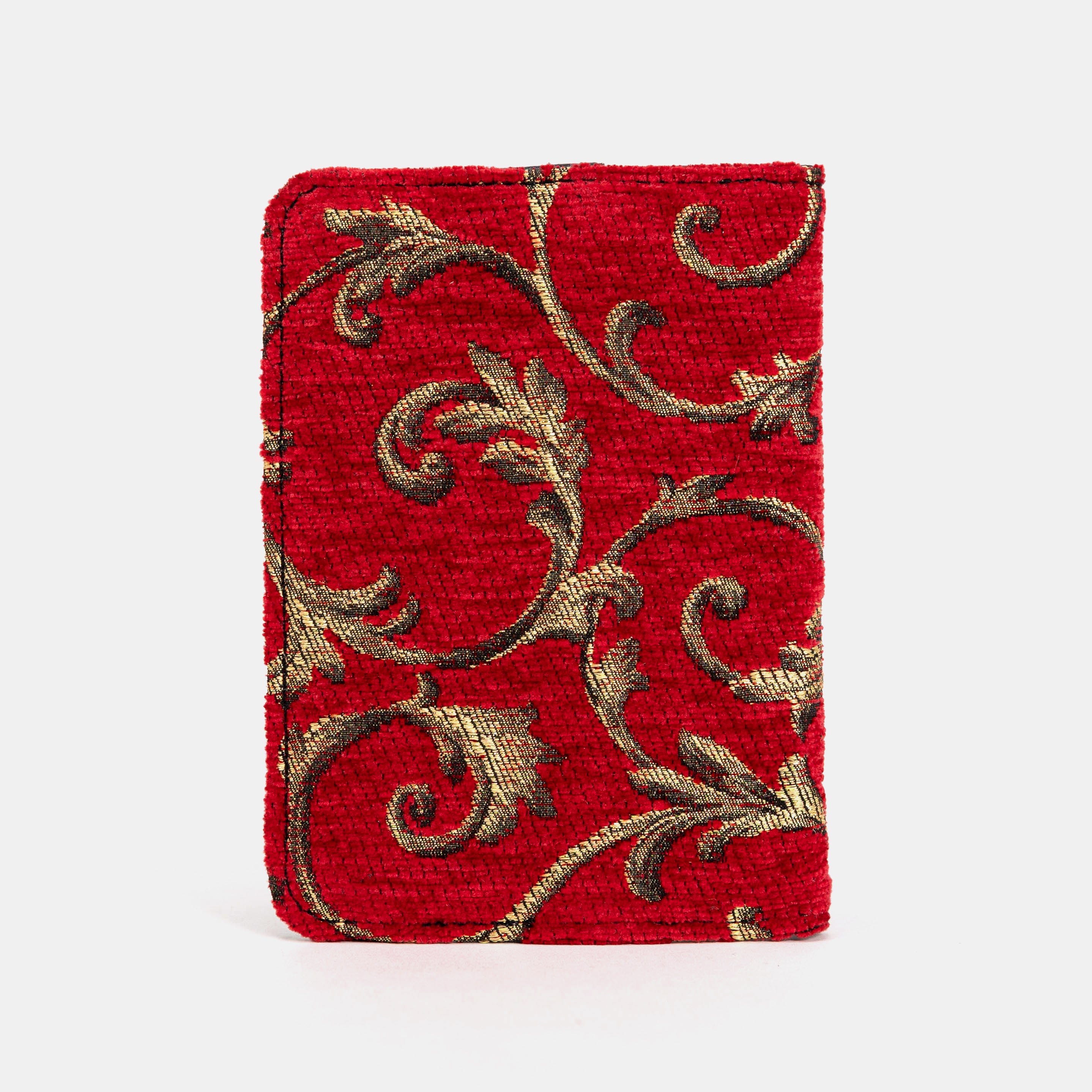 Vintage Ivy Red Passport Cover Carpetbag of America back