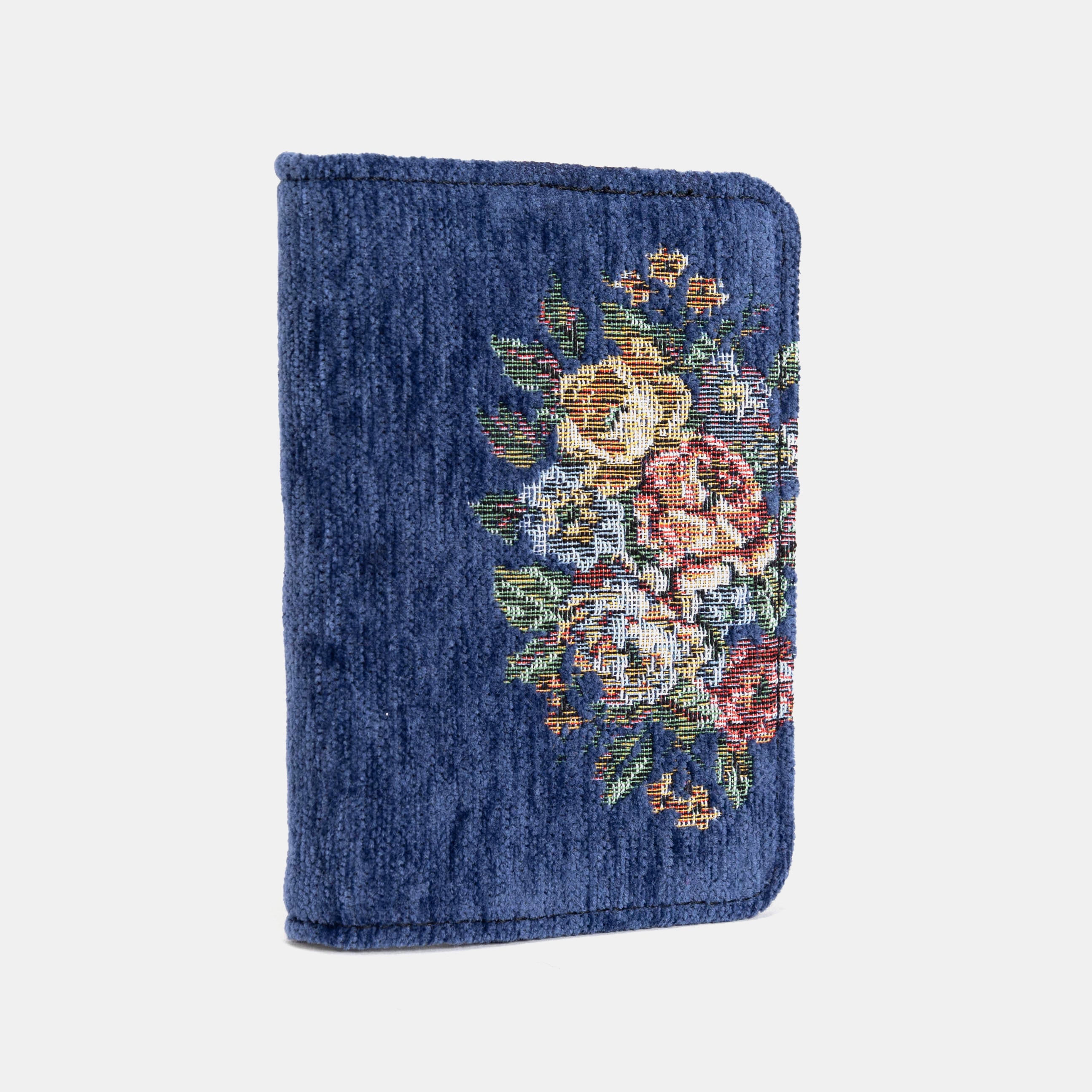 Bouquet Blue Passport Cover