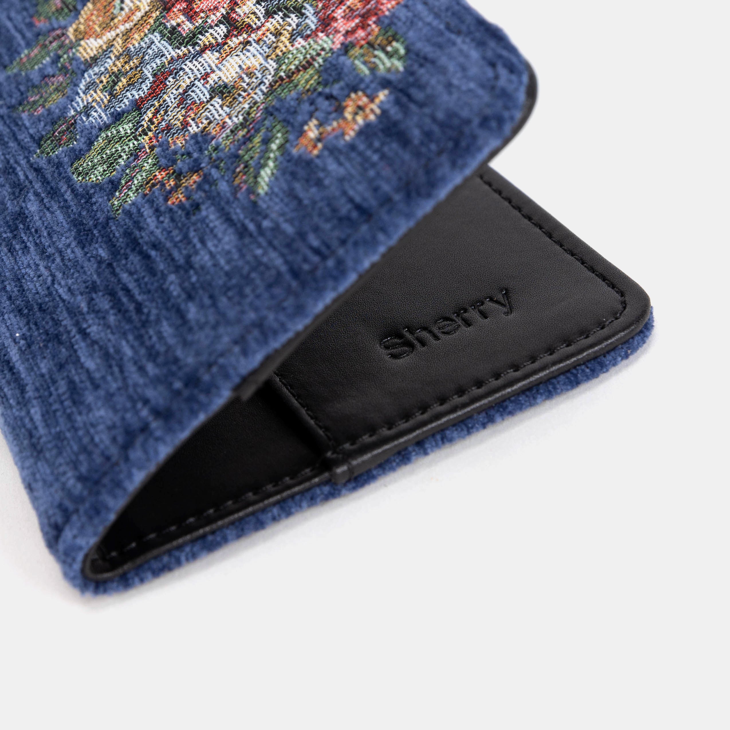 Bouquet Blue Passport Cover