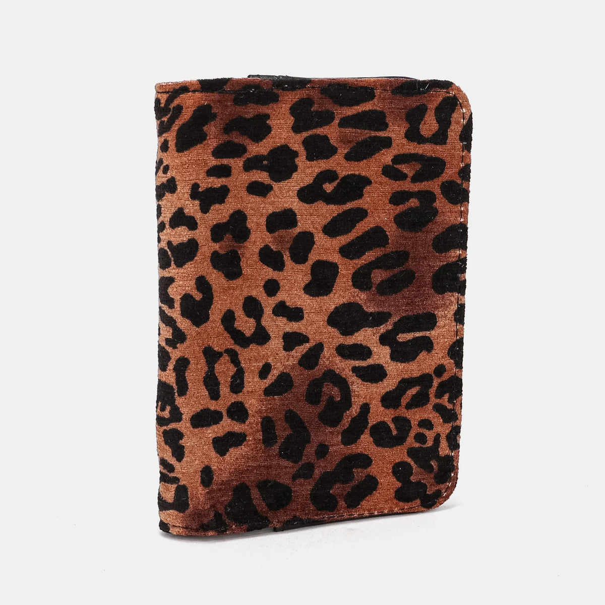 Leopard Classic Passport Cover Carpetbag of America front side