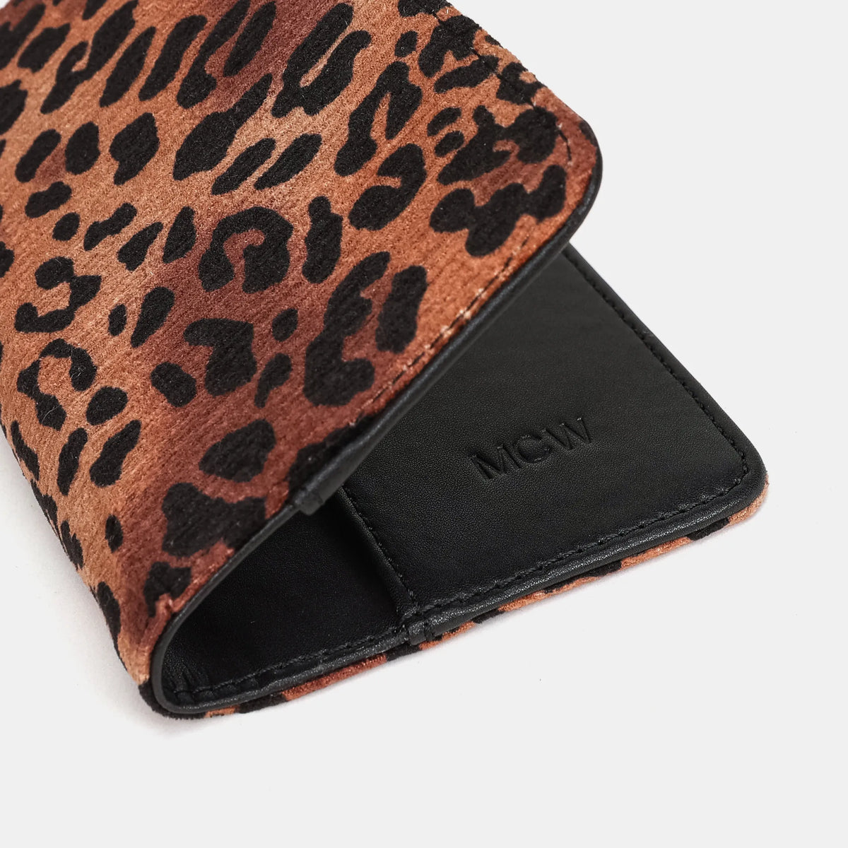Leopard Classic Passport Cover Carpetbag of America embossing