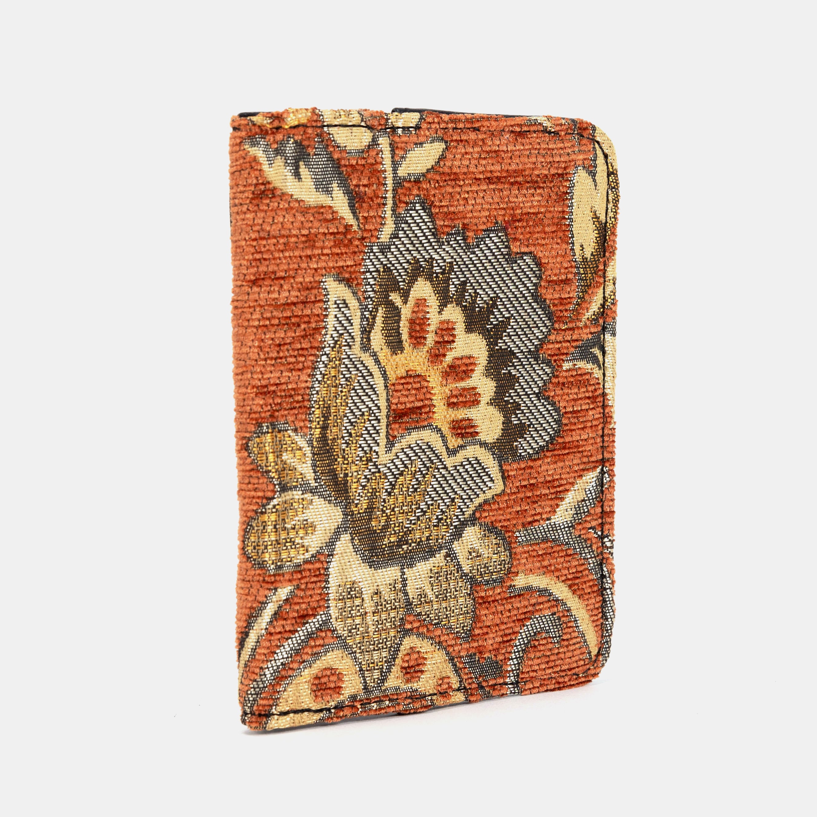 Floral Paisley Orange Passport Cover