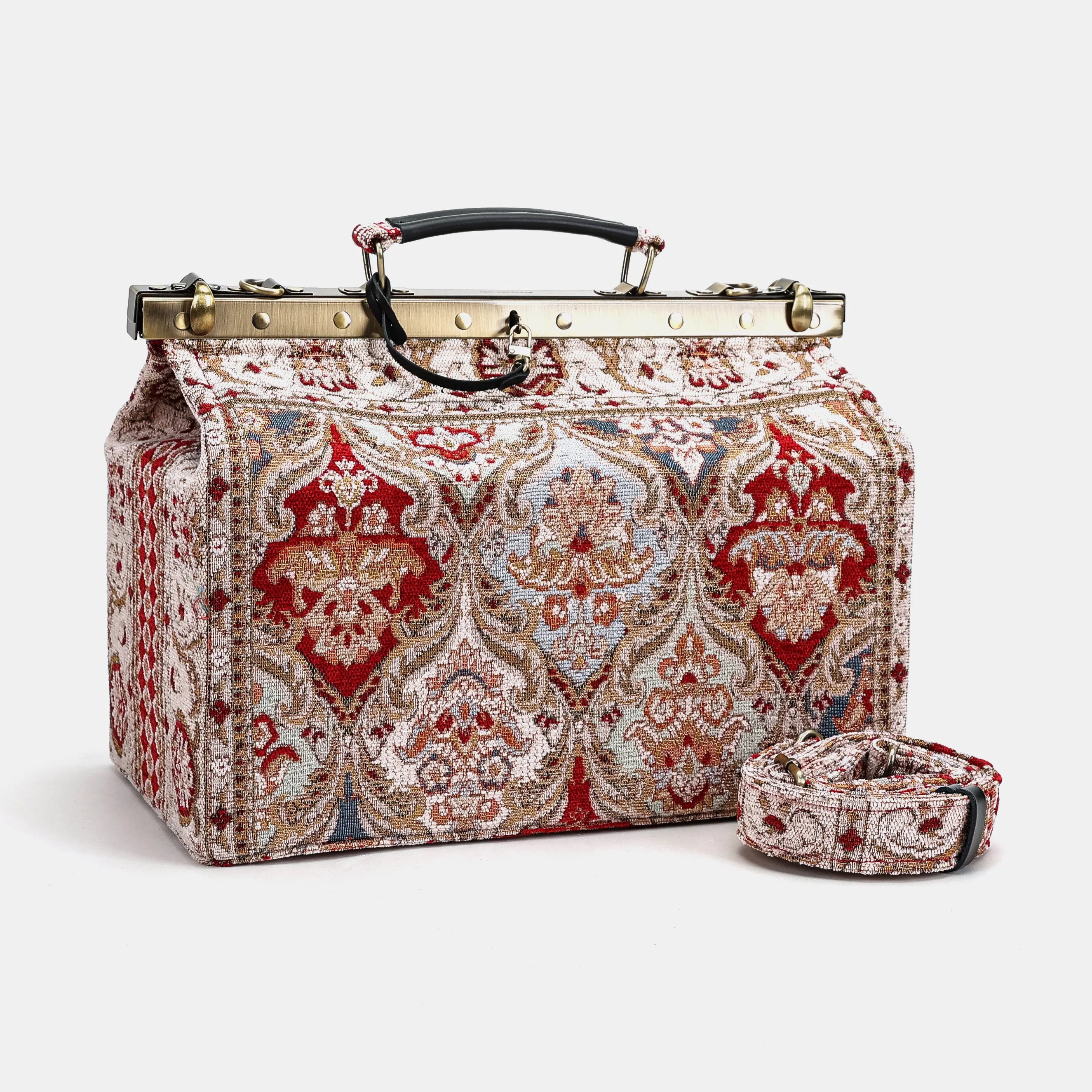 Golden Age Red Genevieve Carpet Gladstone Bag of America main