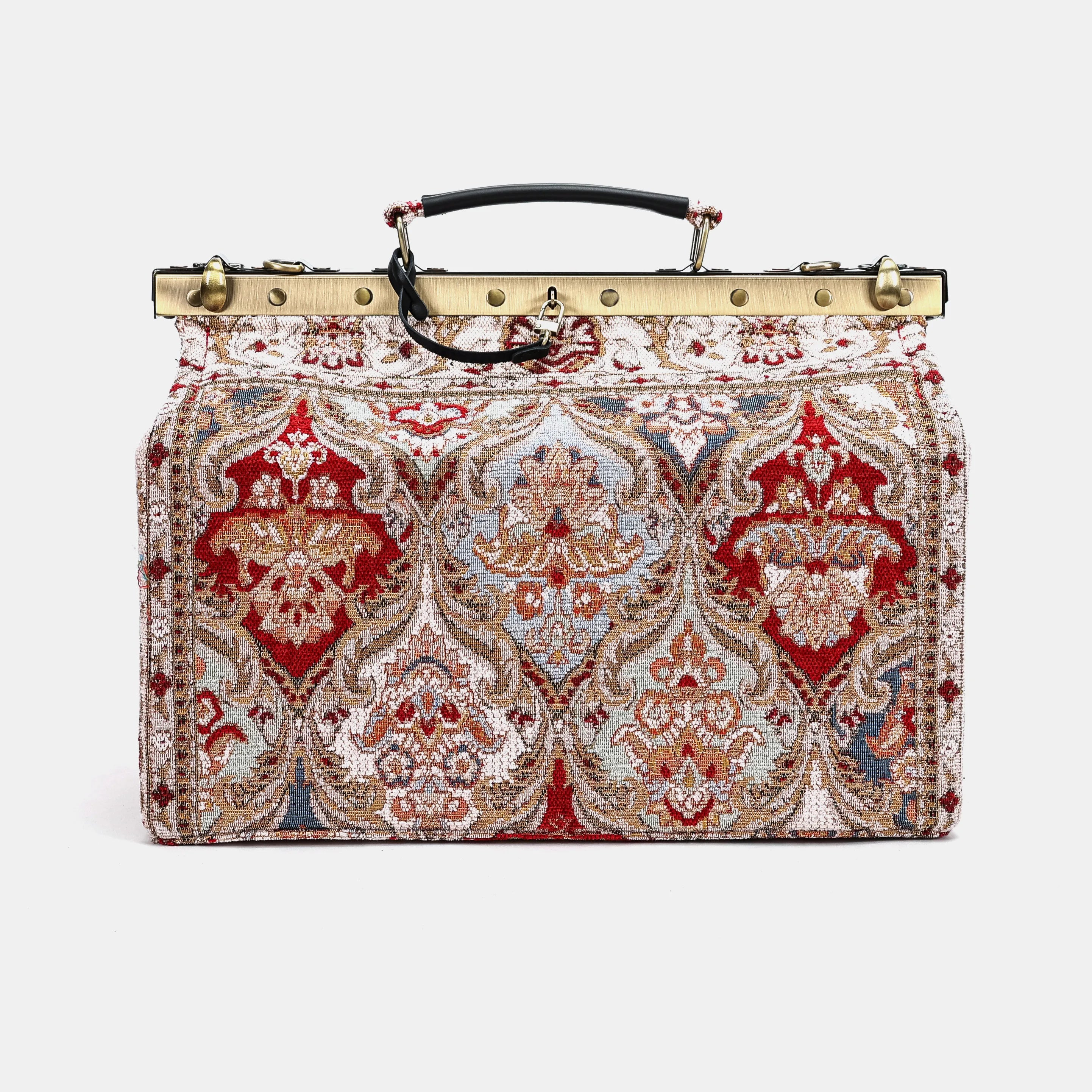 Golden Age Red Genevieve Carpet Gladstone Bag of America front