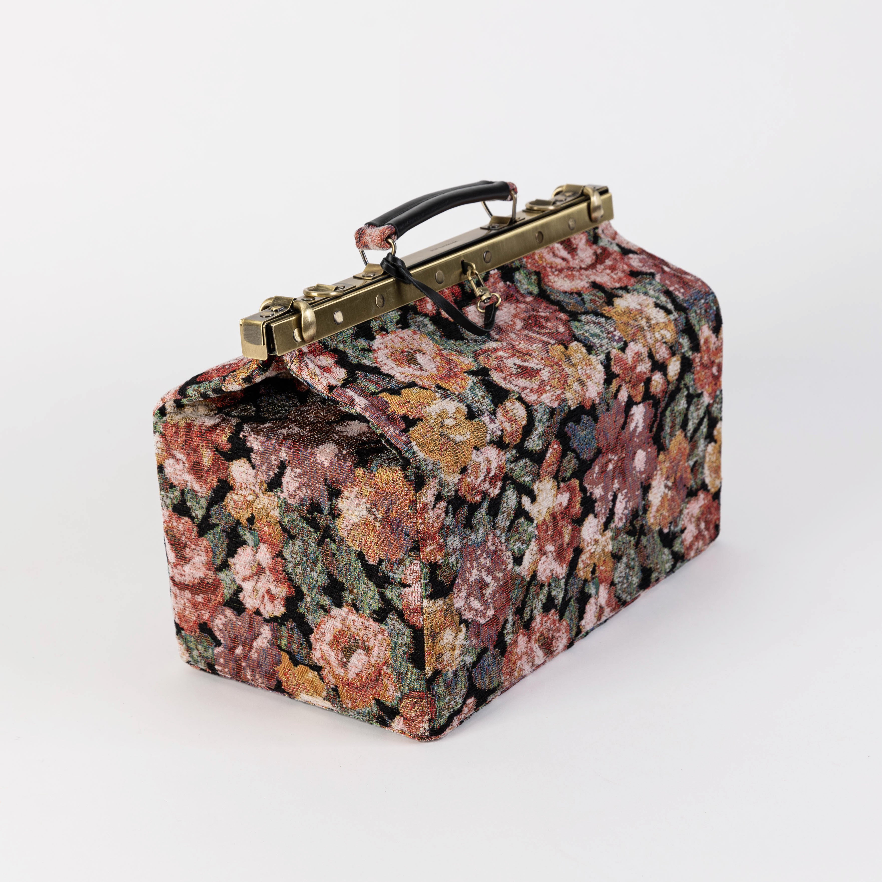 Floral Rose Genevieve Carpet Gladstone Bag Doctor Bag of America side