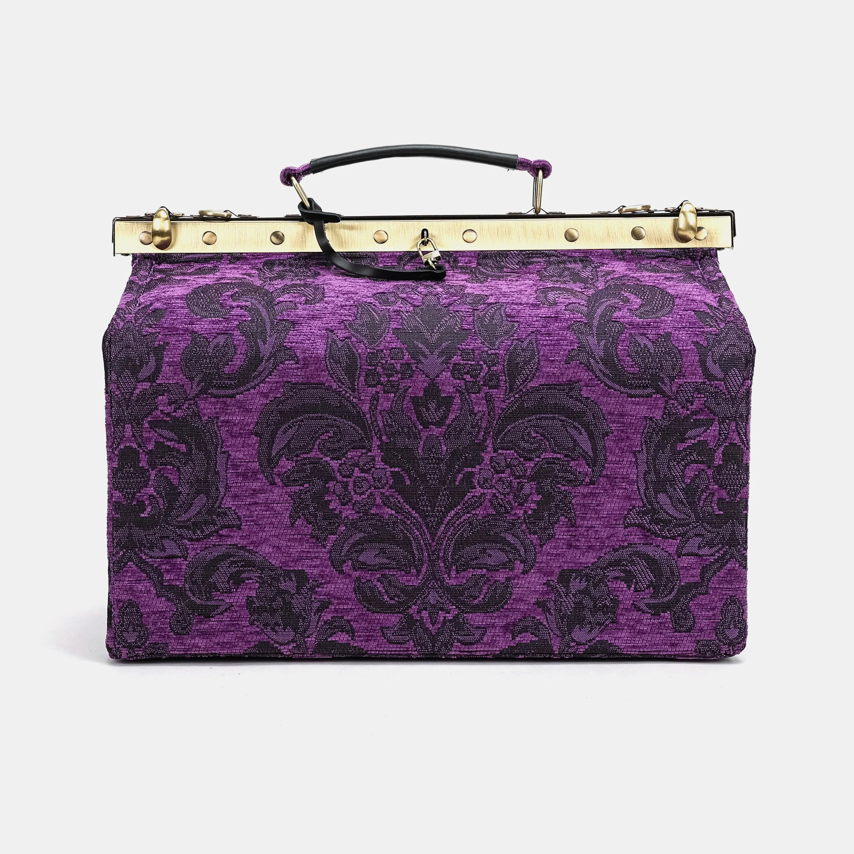 Victorian Blossom Purple Carpet Gladstone Bag main