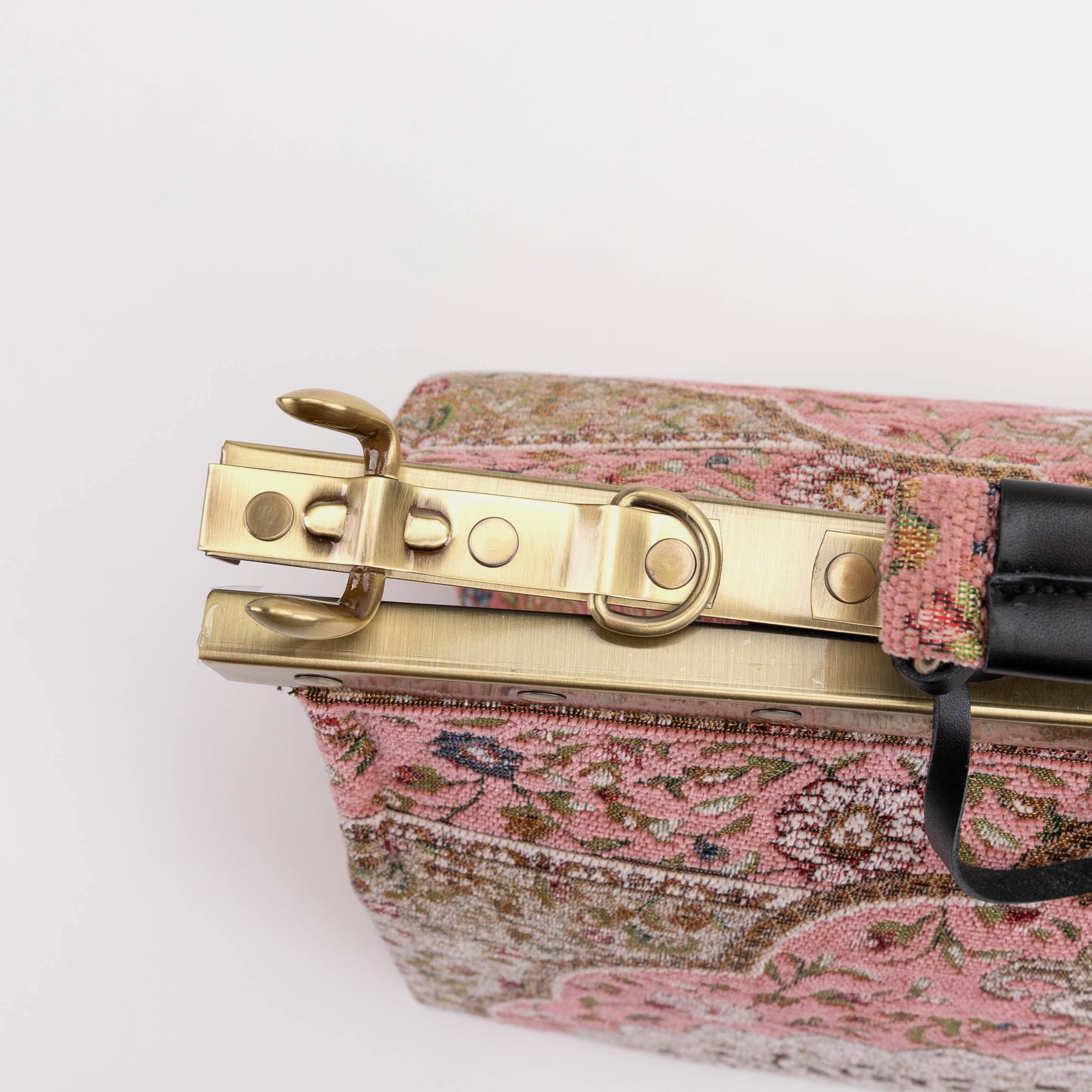 Celine Gladstone Doctor Carpet Bag Oriental Pink of America frame
