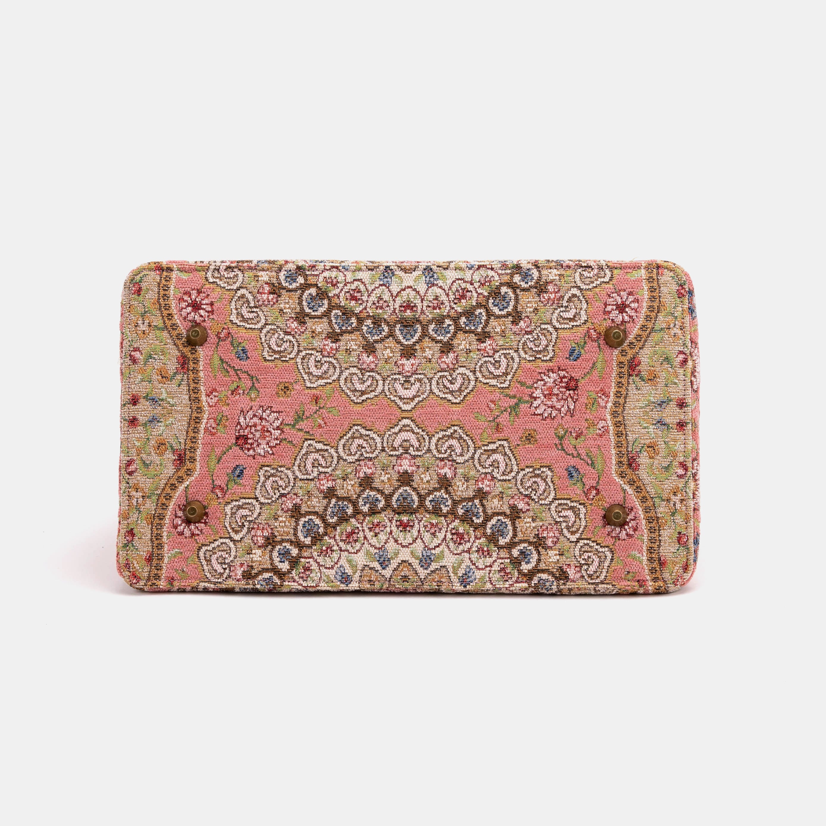 Celine Gladstone Doctor Carpet Bag Oriental Pink of America bottom