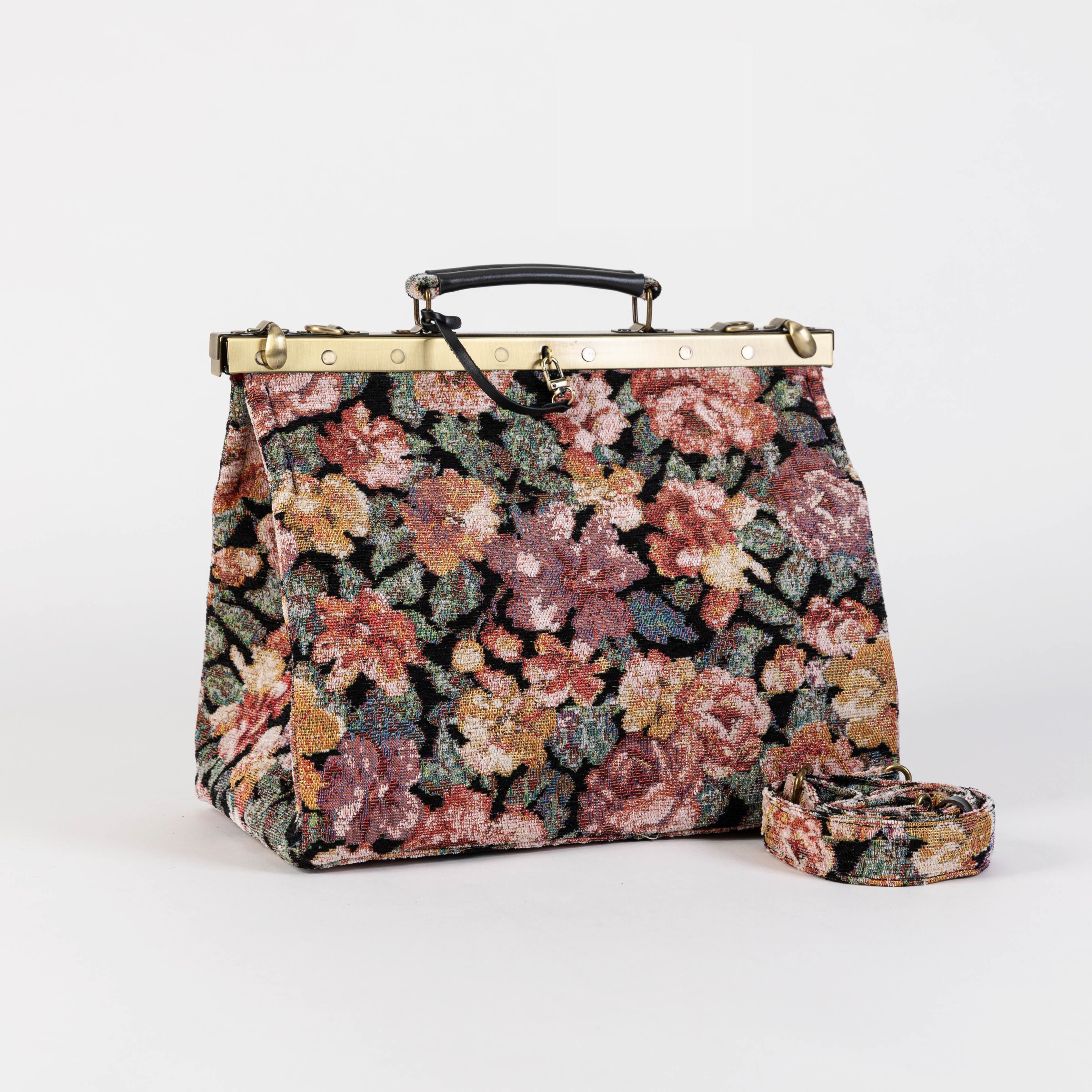 Floral Rose Celine Carpet Gladstone Bag Doctor Bag of America main