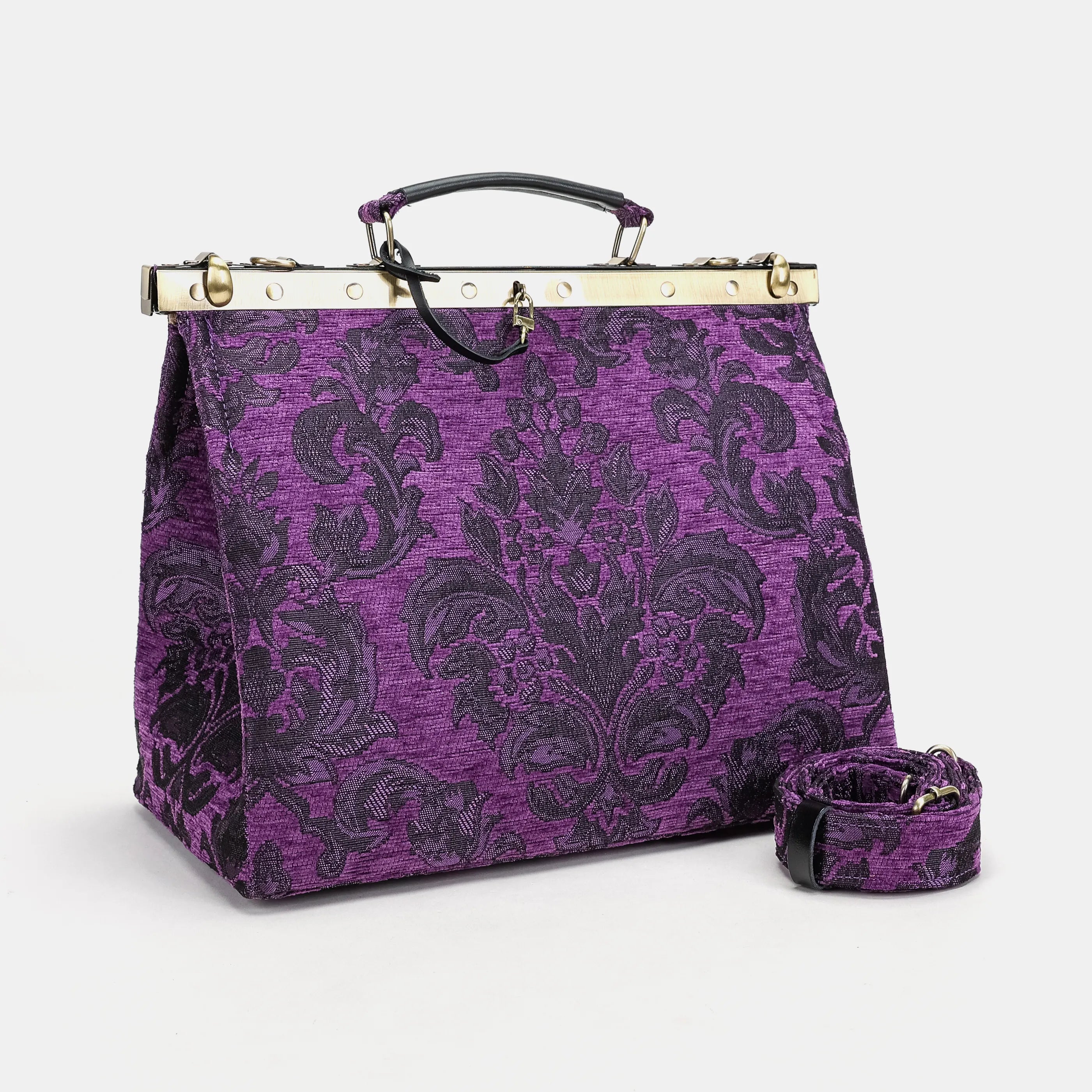 Victorian Blossom Purple Carpet Gladstone Bag primary