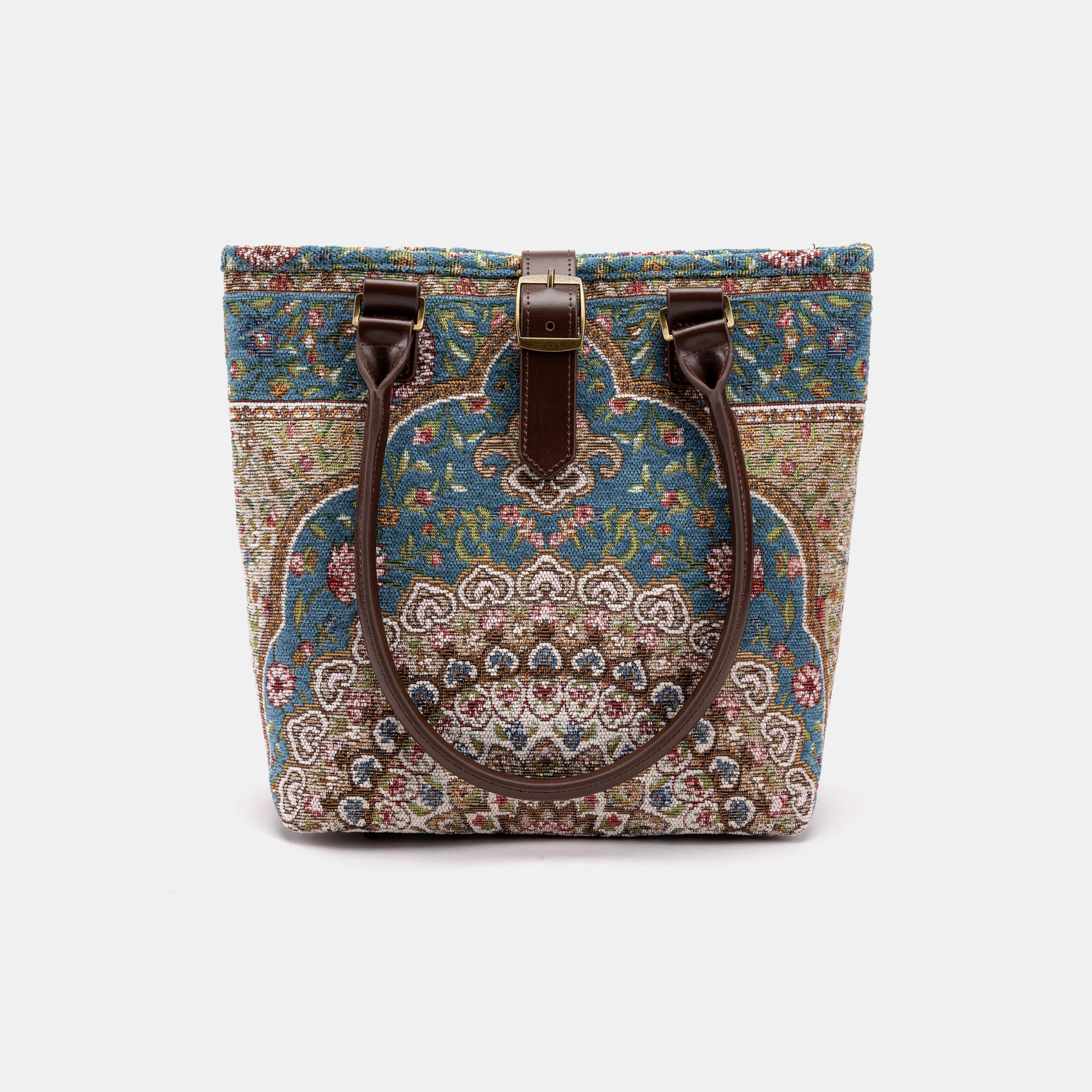 Oriental Blue Everyday Tote of America with strap