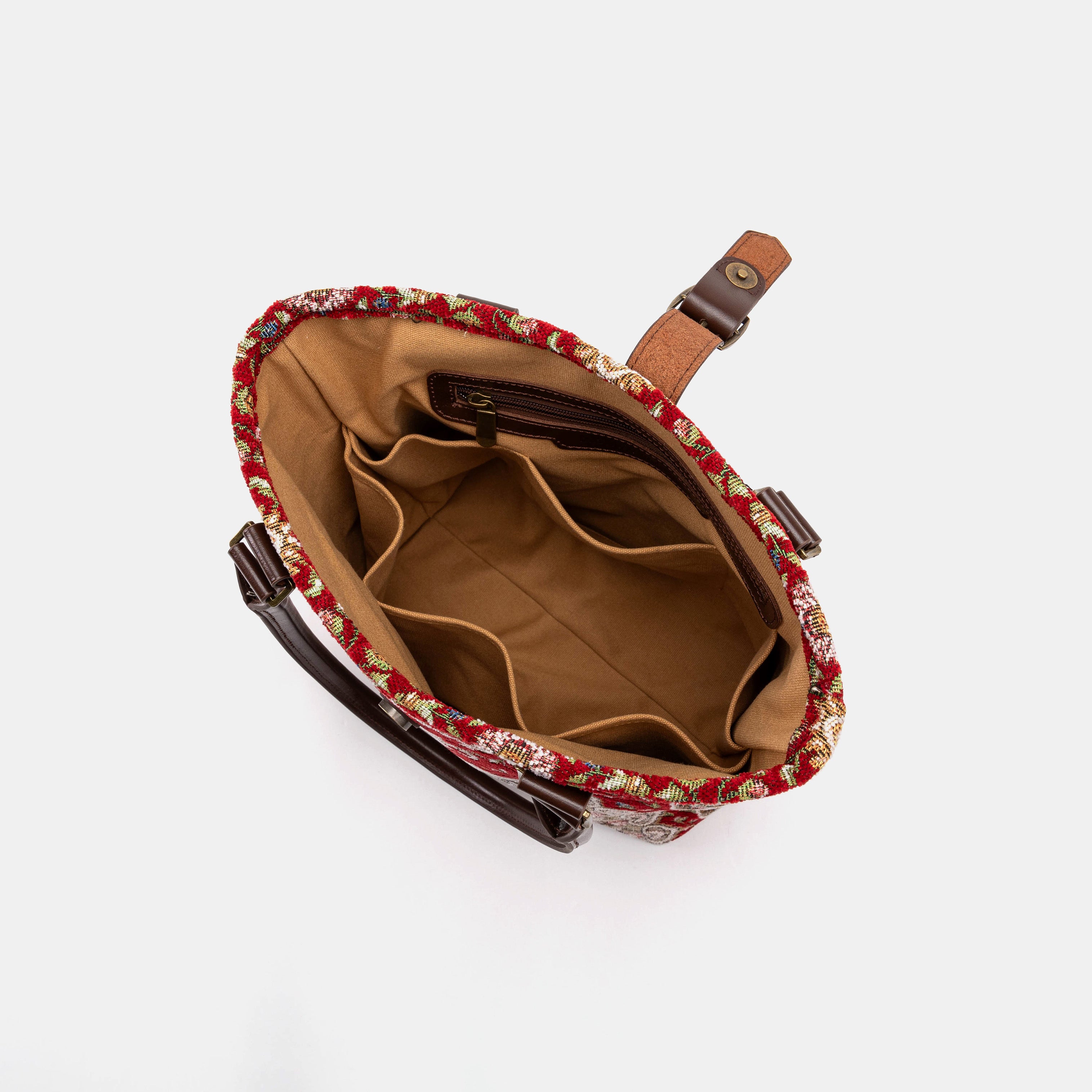 Oriental Red Everyday Tote of America inside