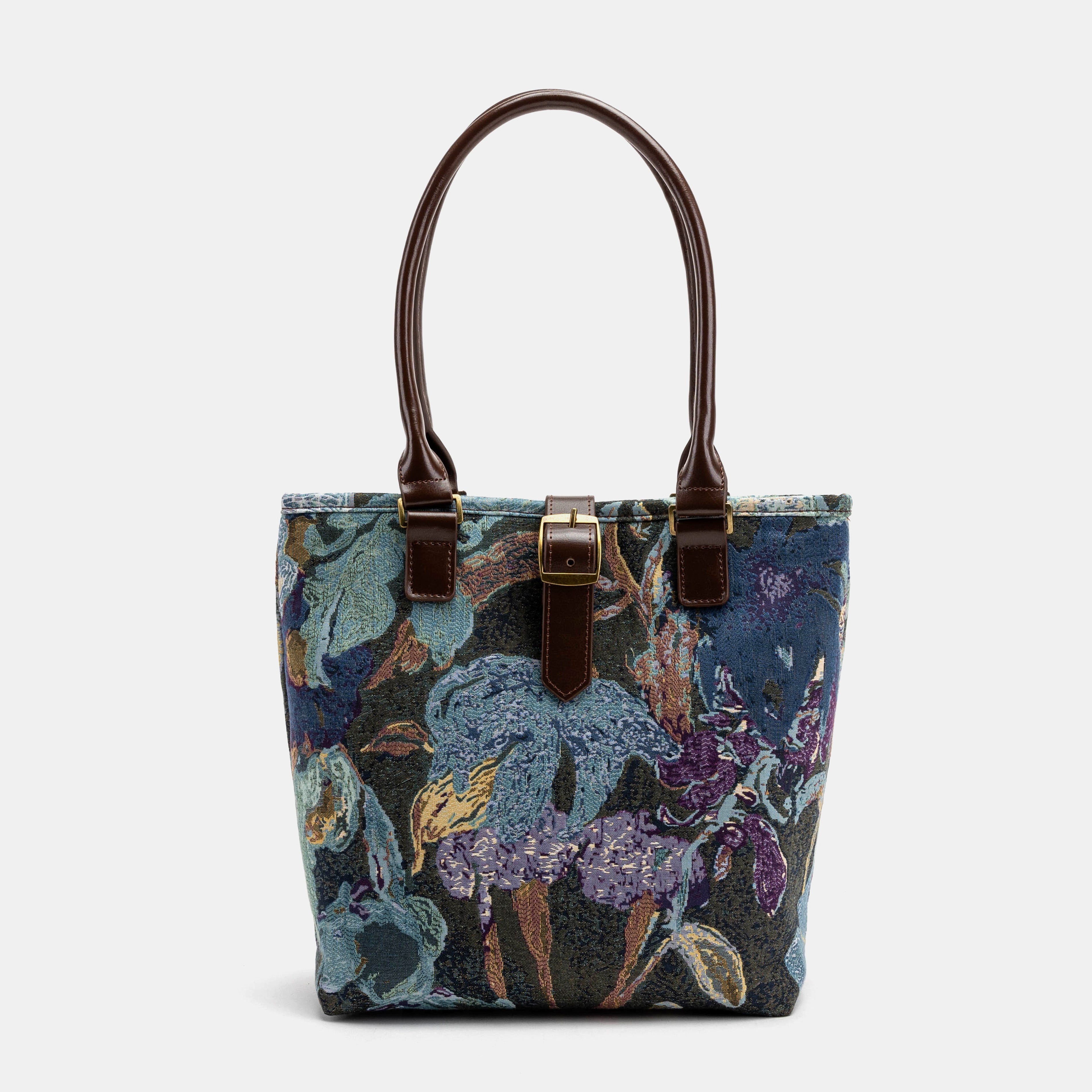 Abstract Blue Everyday Tote Bag Carpetbag of America front