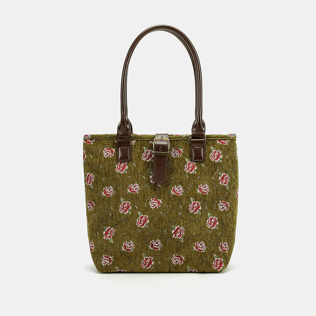 Climbing Rose Avocado Everyday Tote