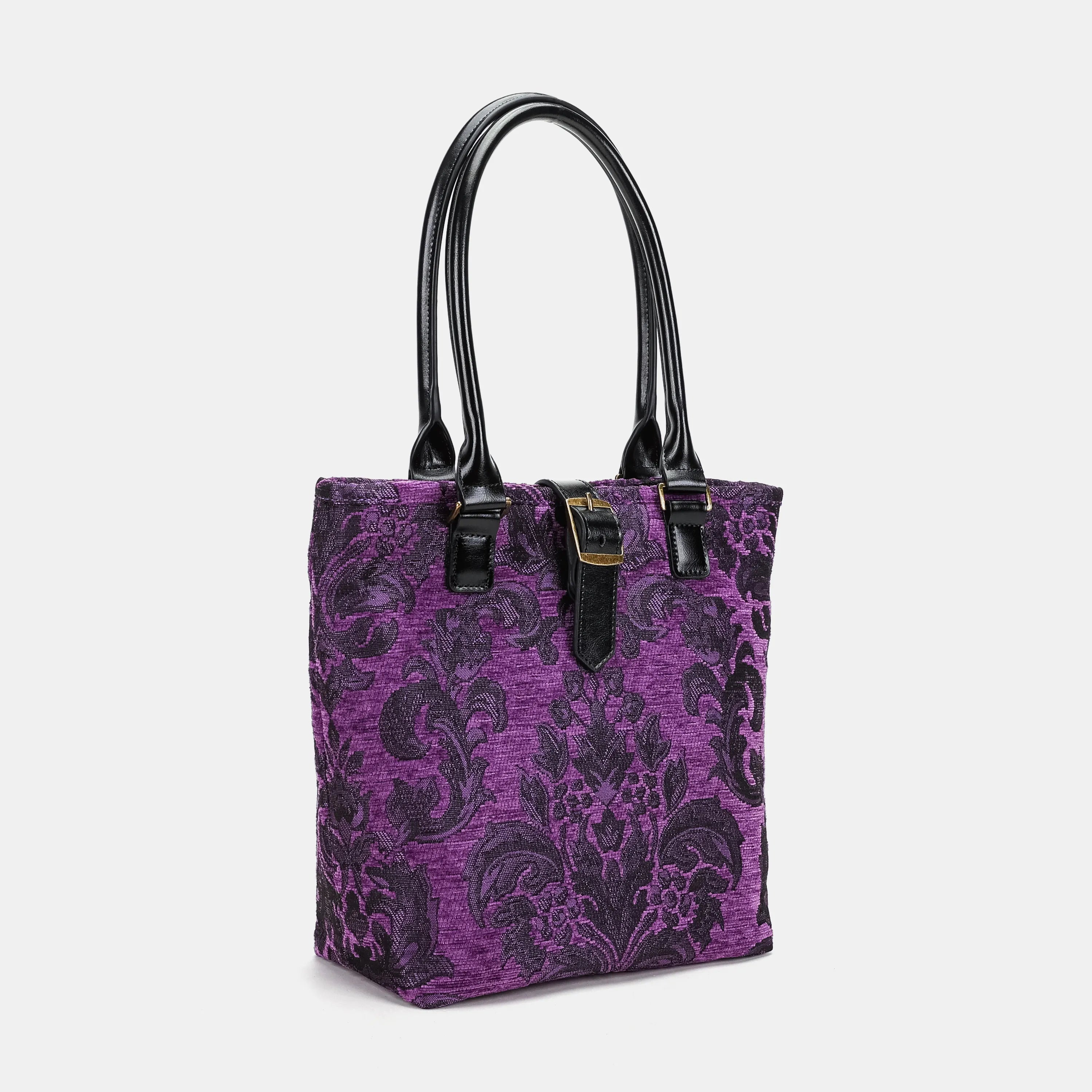 Victorian Blossom Purple Everyday Tote Bag front side