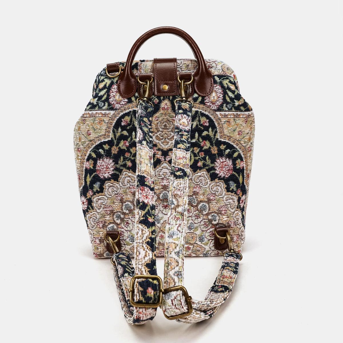 Oriental Navy Everyday Backpack Carpetbag of America back