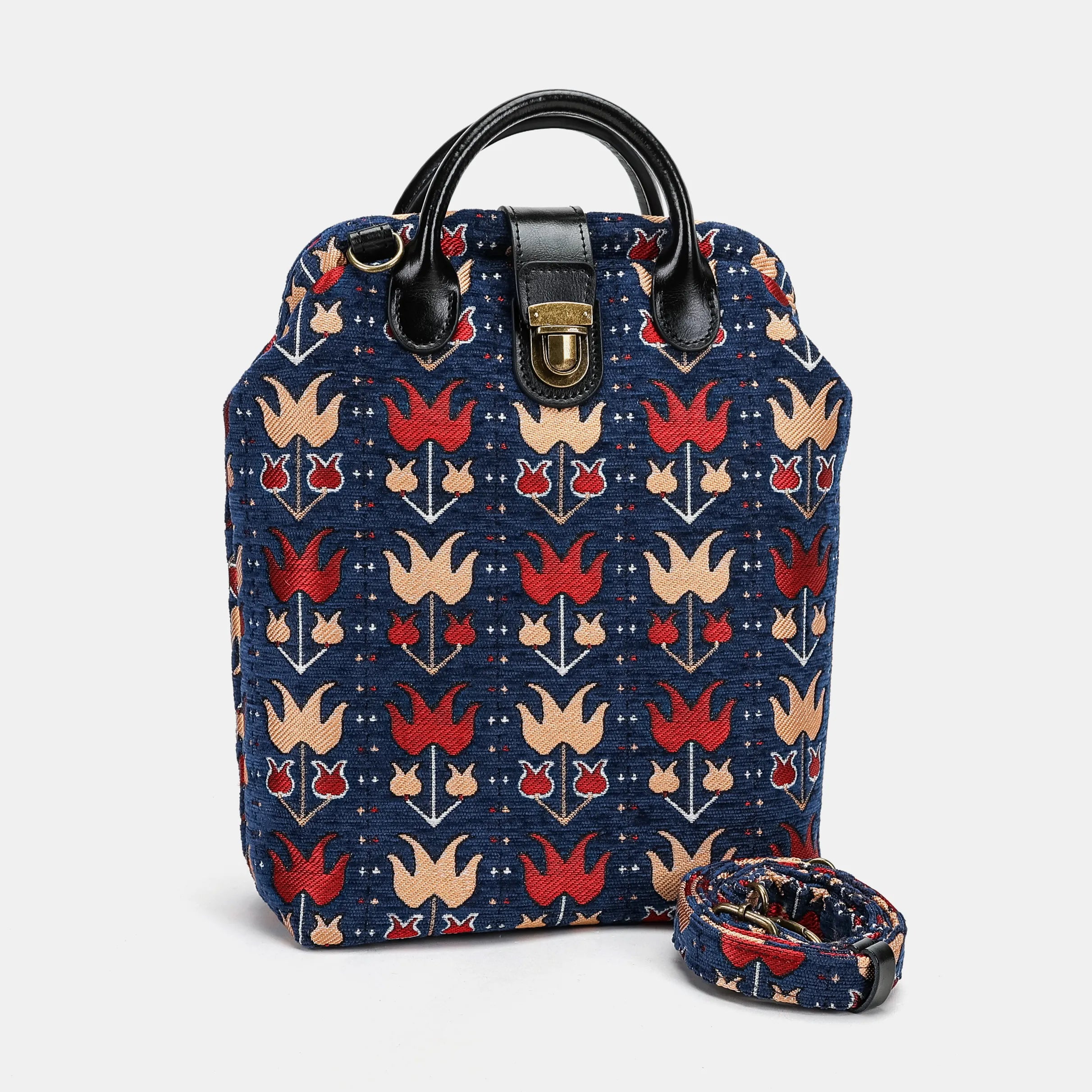 Poppy Bloom Carpet Everyday Backpack Carpetbag of America main
