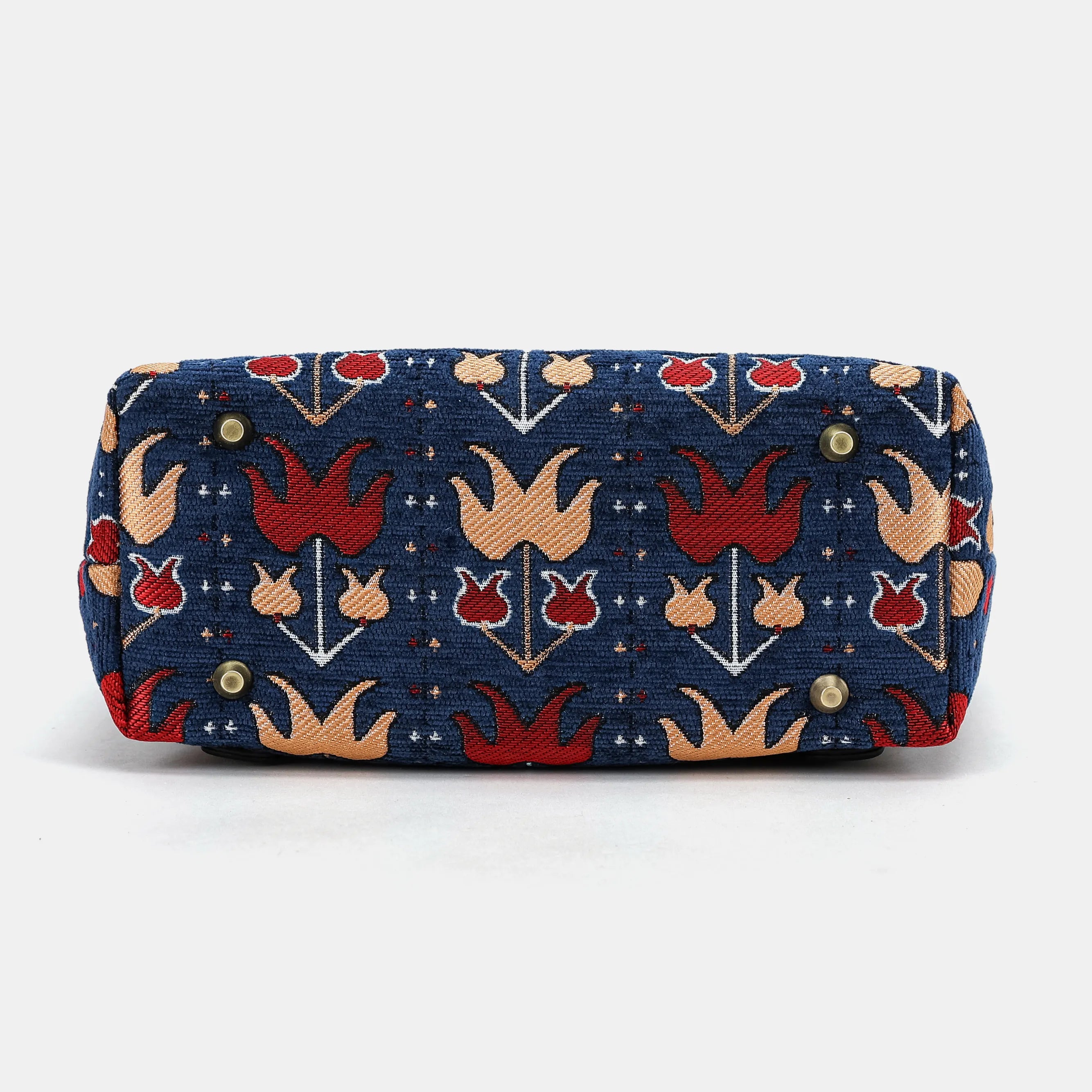 Poppy Bloom Carpet Everyday Backpack Carpetbag of America bottom