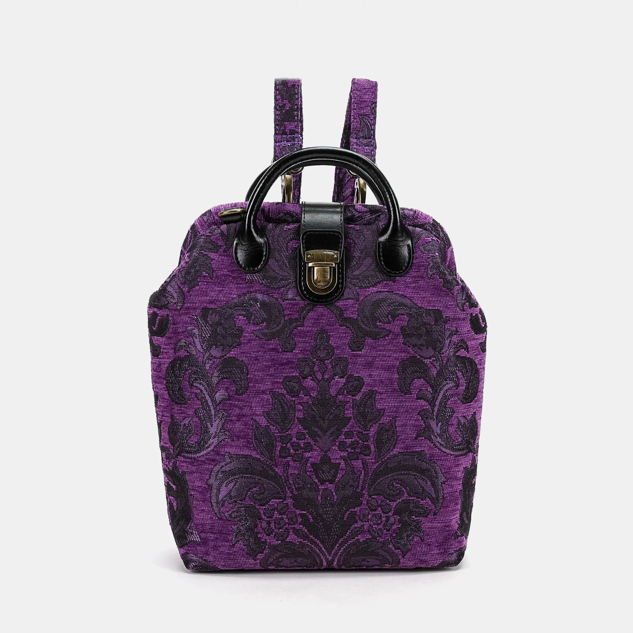 Victorian Blossom Purple Carpet Everyday Backpack Carpetbag of America front