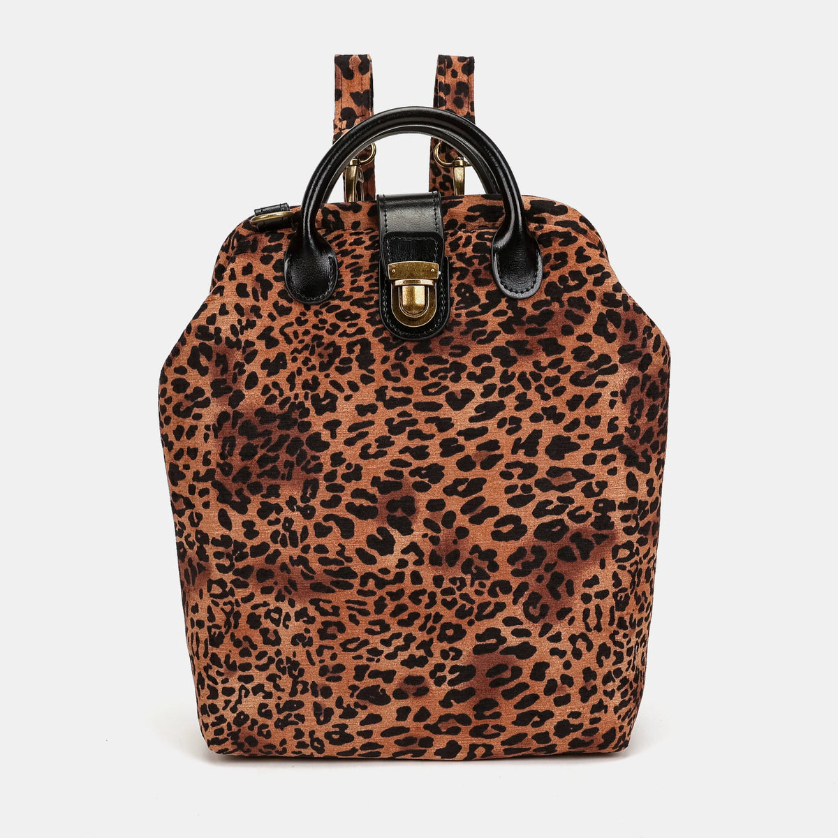 Leopard Classic Everyday Backpack Carpetbag of America front