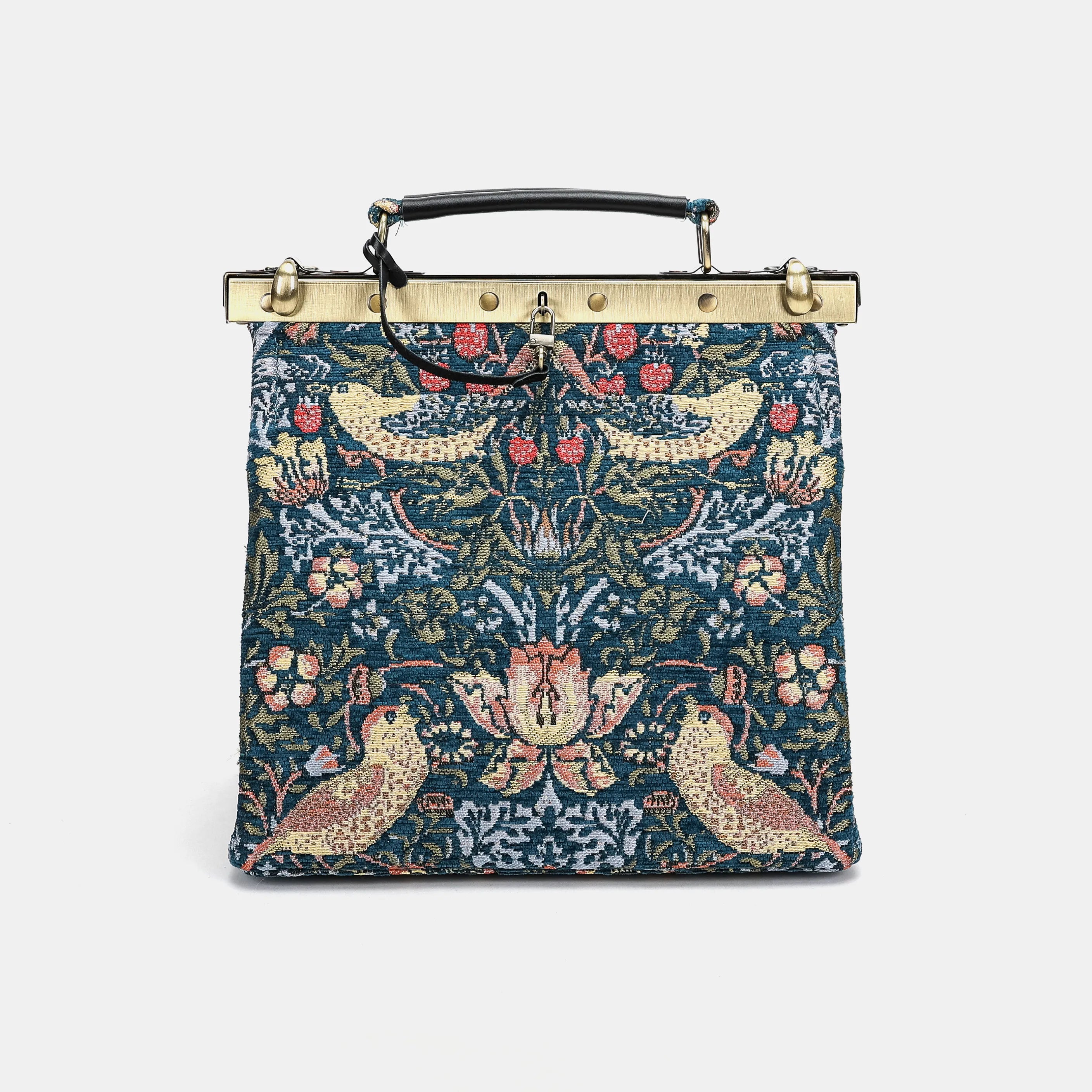 William Morris Strawberry Thief Cecile Carpet Purse Gladstone Bag main