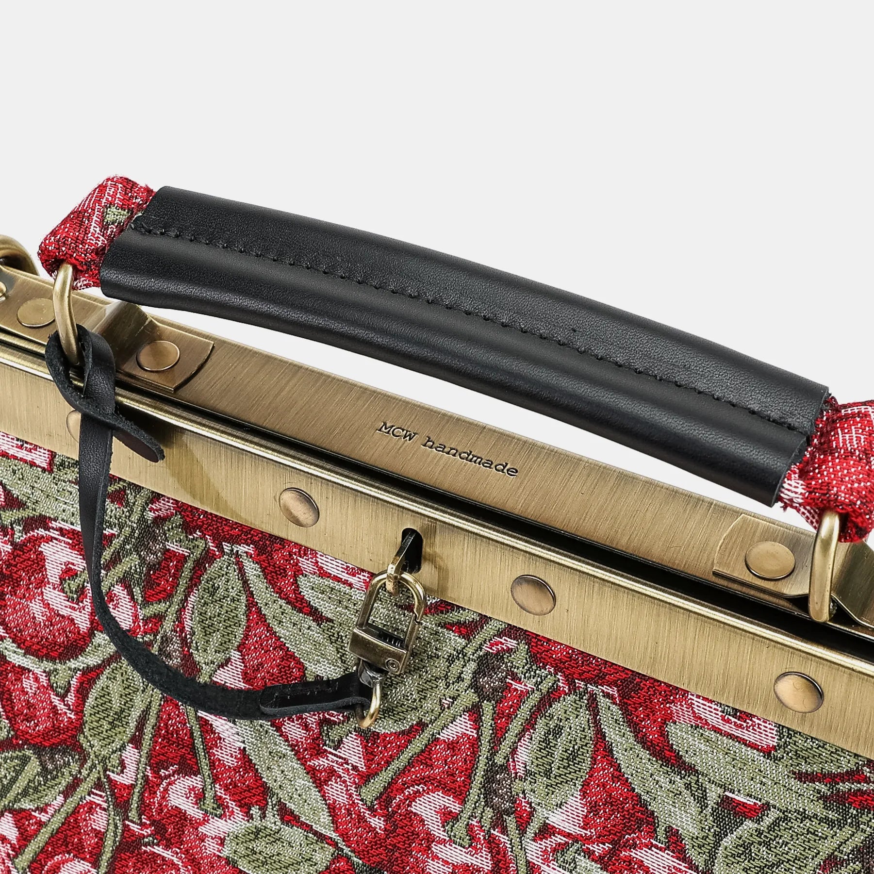 Cherry Cascade Cecile Carpet Purse Gladstone Bag of America logo