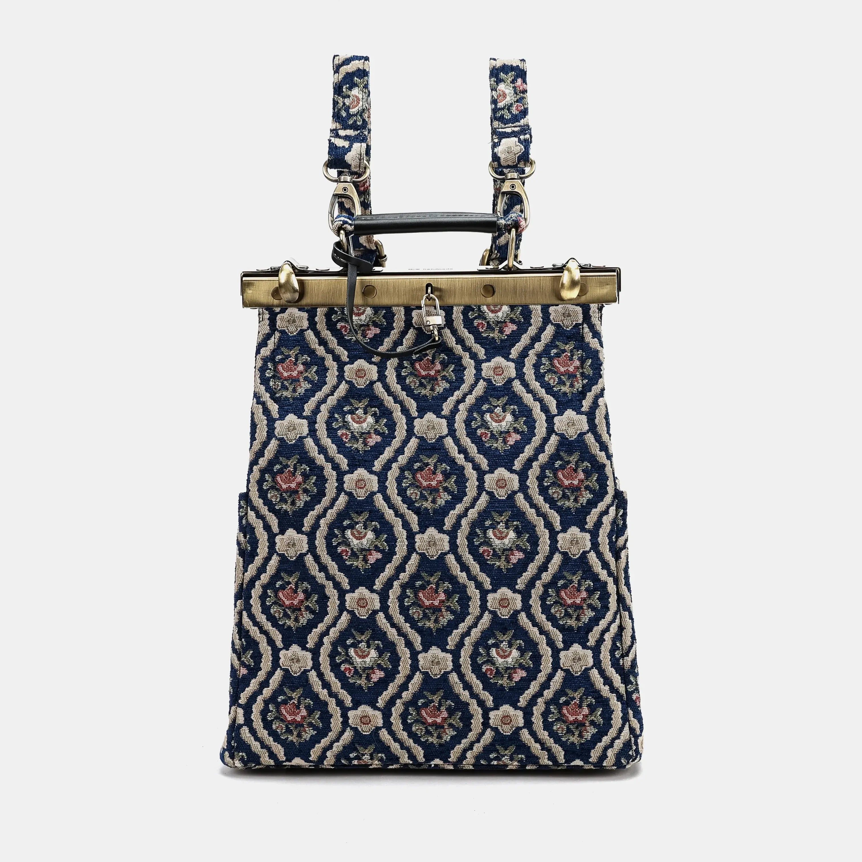 Traditional Blue Helena Carpet Gladstone Backpack of America main