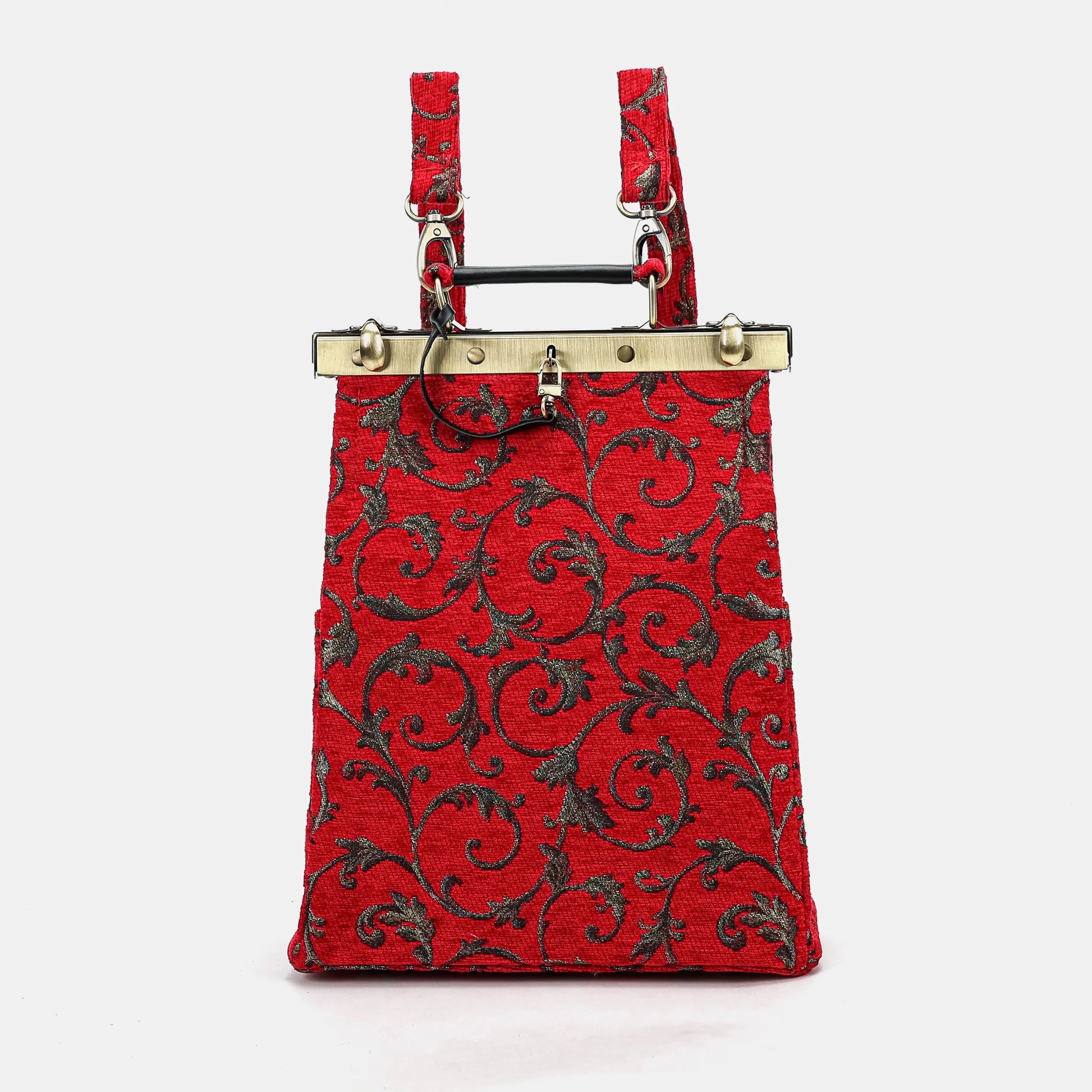 Vintage Scroll Red Helena Carpet Gladstone Backpack of America main