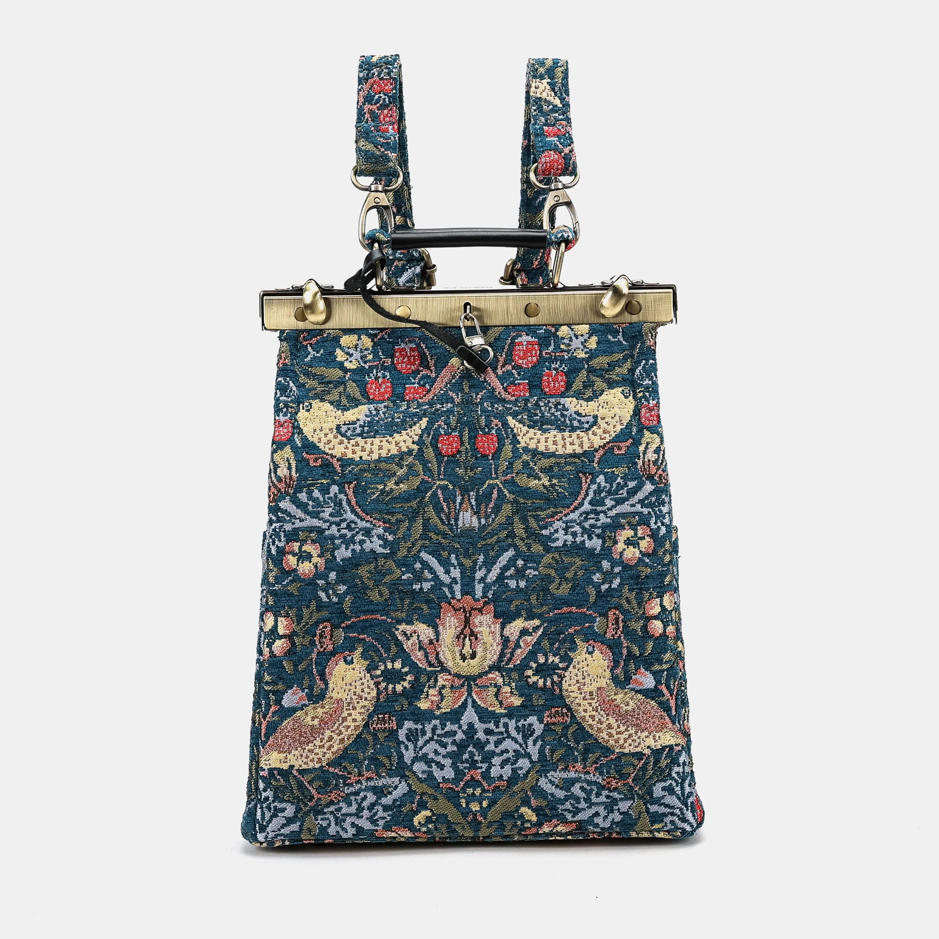 William Morris Strawberry Thief Helena Carpet Gladstone Backpack main